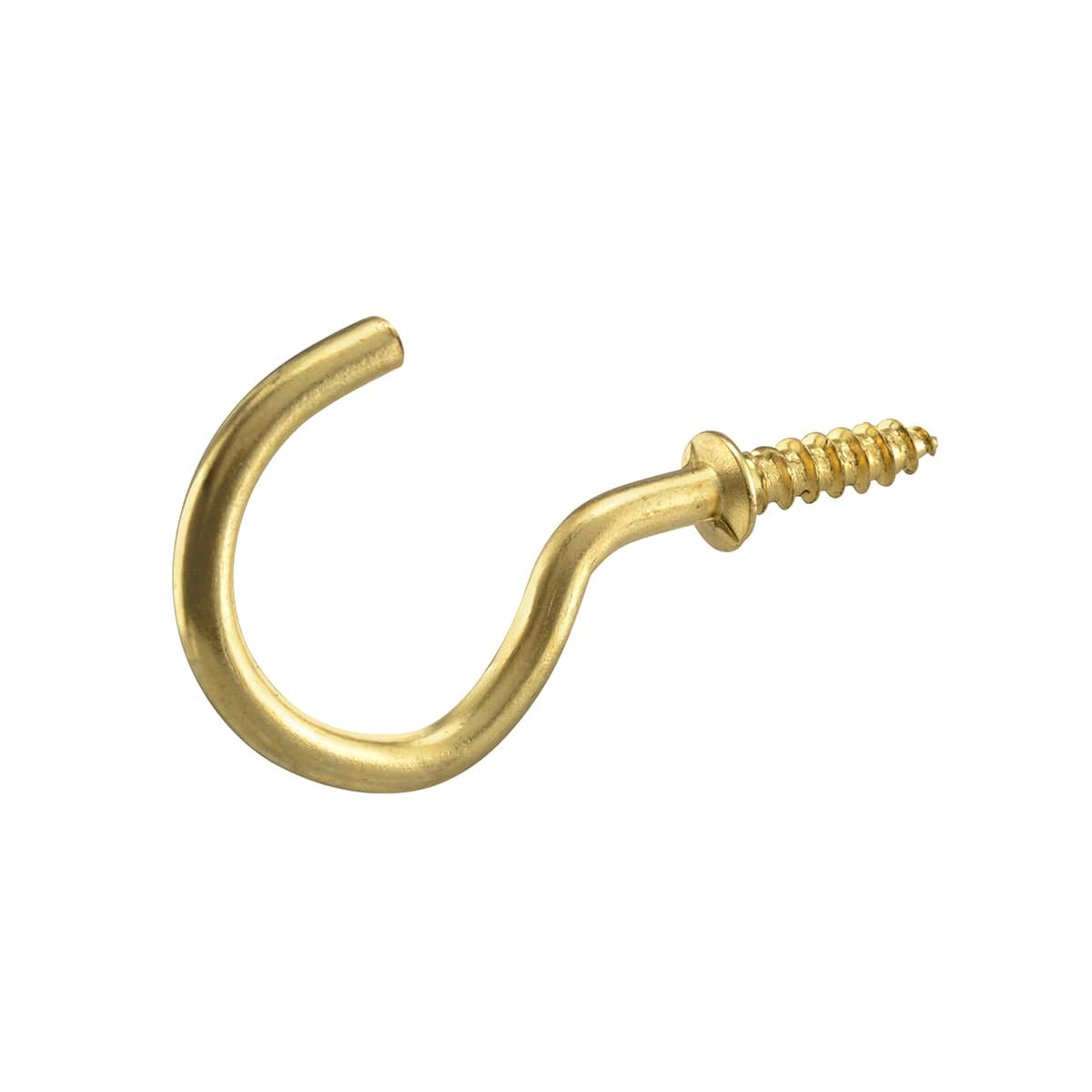 Set of 20 brass screw hooks, size 6 - Wood, Tools & Deco