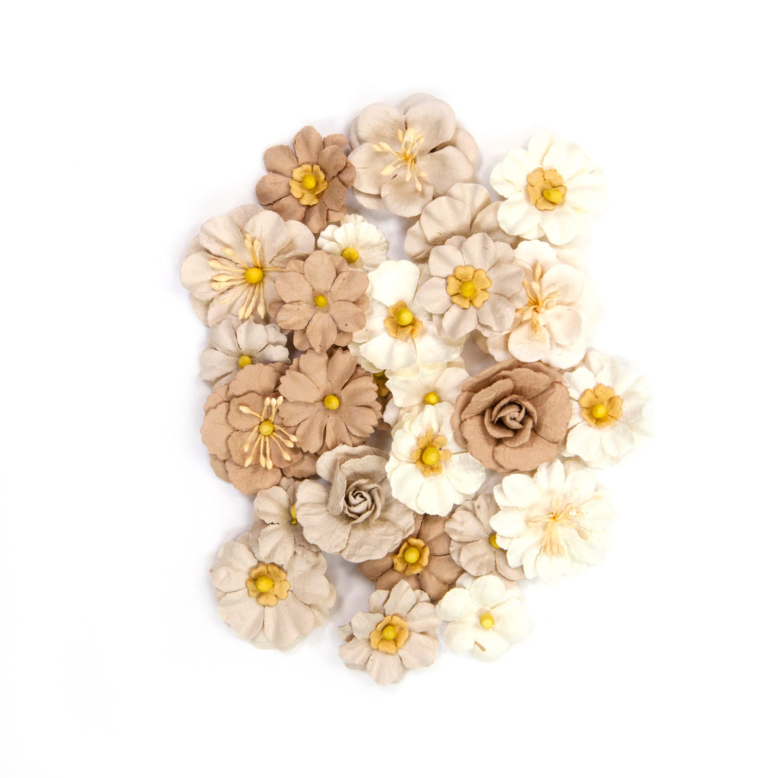 12 Packs: 24 ct. (288 total) Neutral Mixed Flowers by Recollections&#x2122;