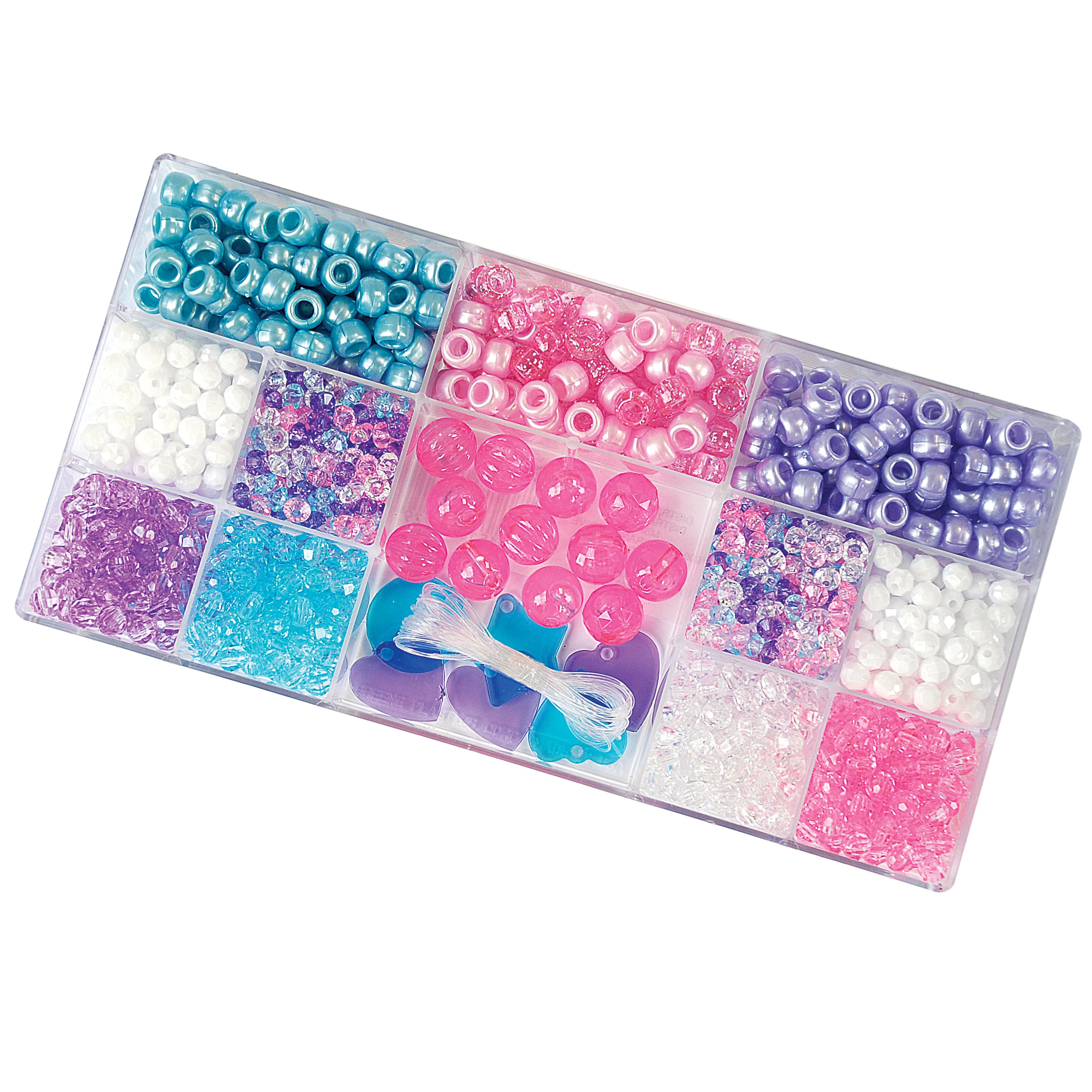 16 Pack: Unicorn Colors Bead Box by Creatology™