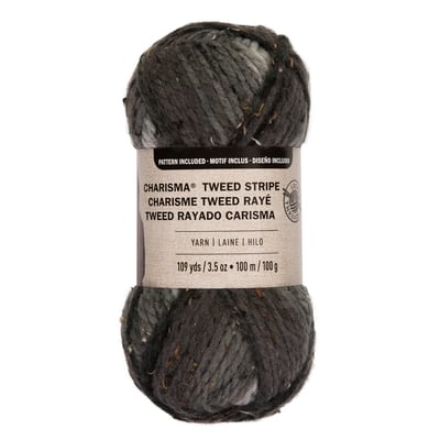 Charisma® Tweed Stripe Yarn by Loops & Threads®