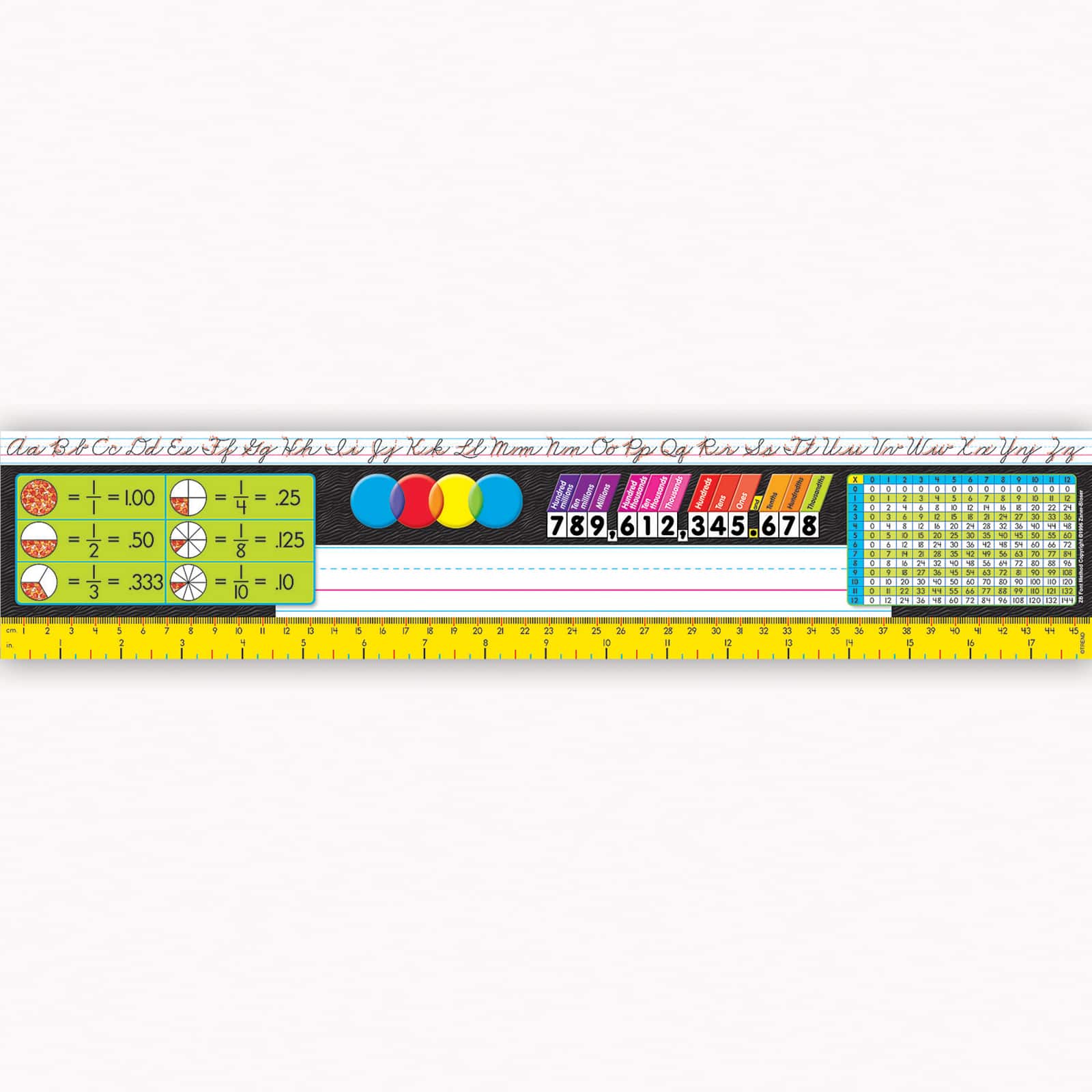 TREND Desk Toppers&#xAE; Grades 3-5 Reference Name Plates, 3 Packs of 36