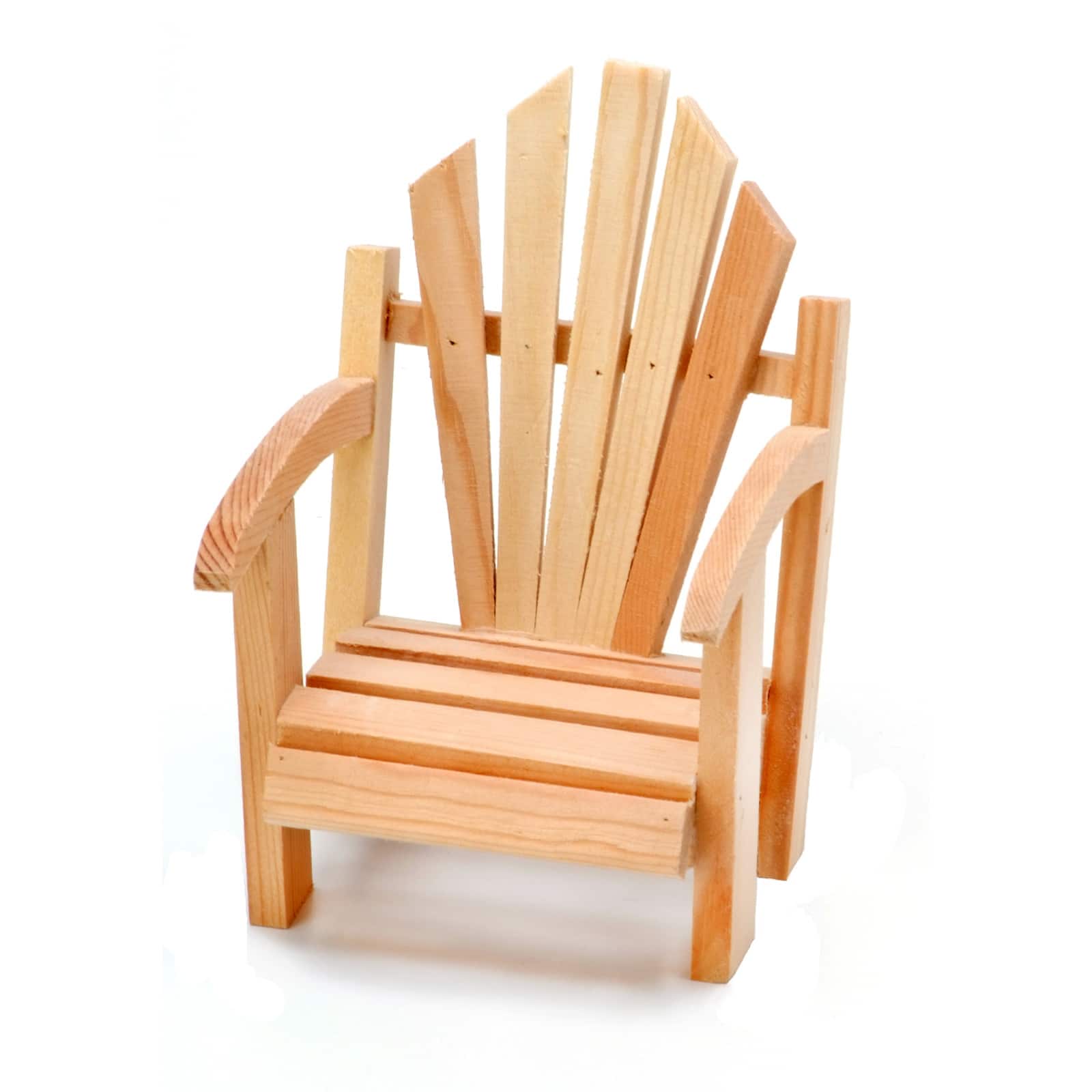 Unfinished Wood Miniature Adirondack Chair