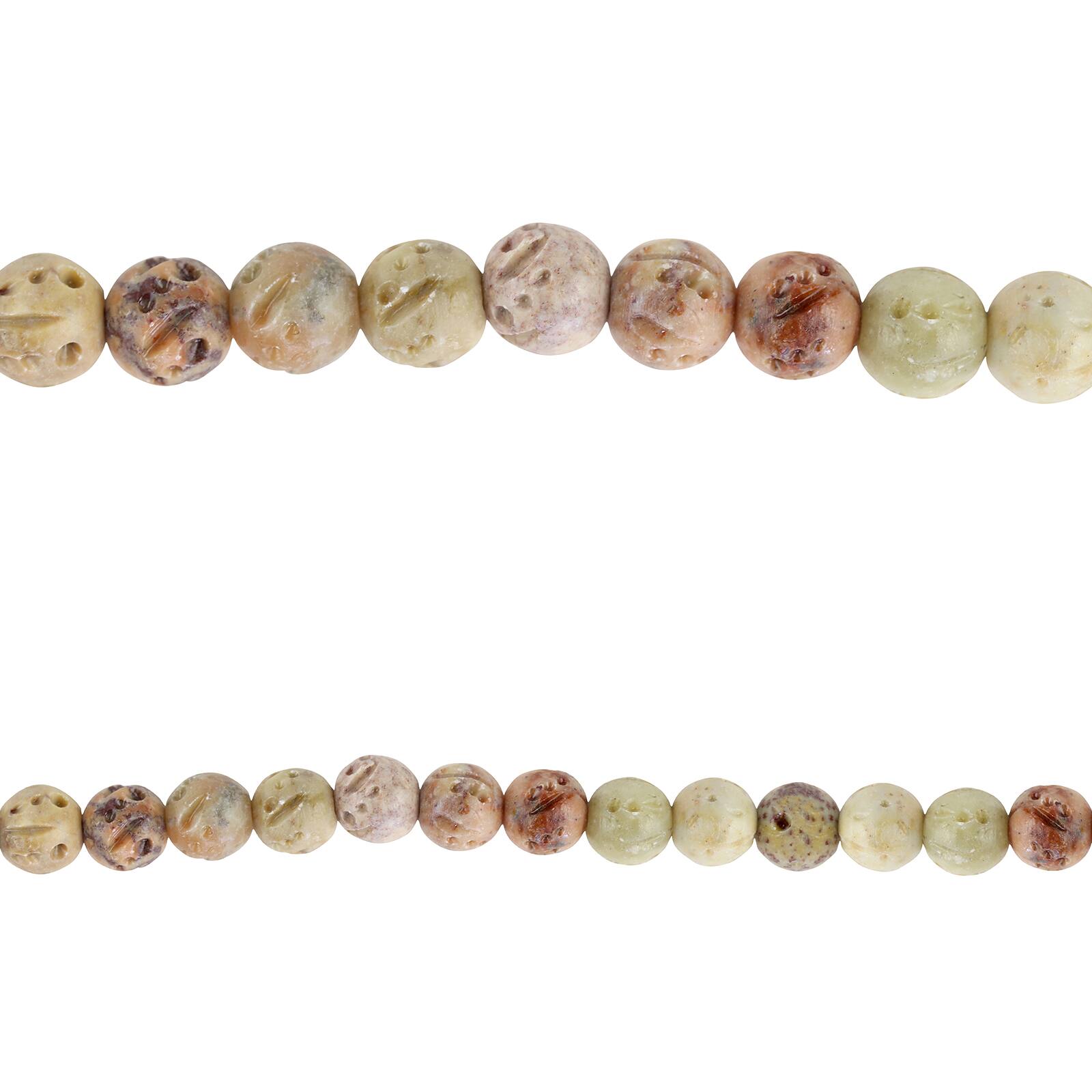 Shop for the Bead Gallery® Carved Round Soapstone Beads at Michaels