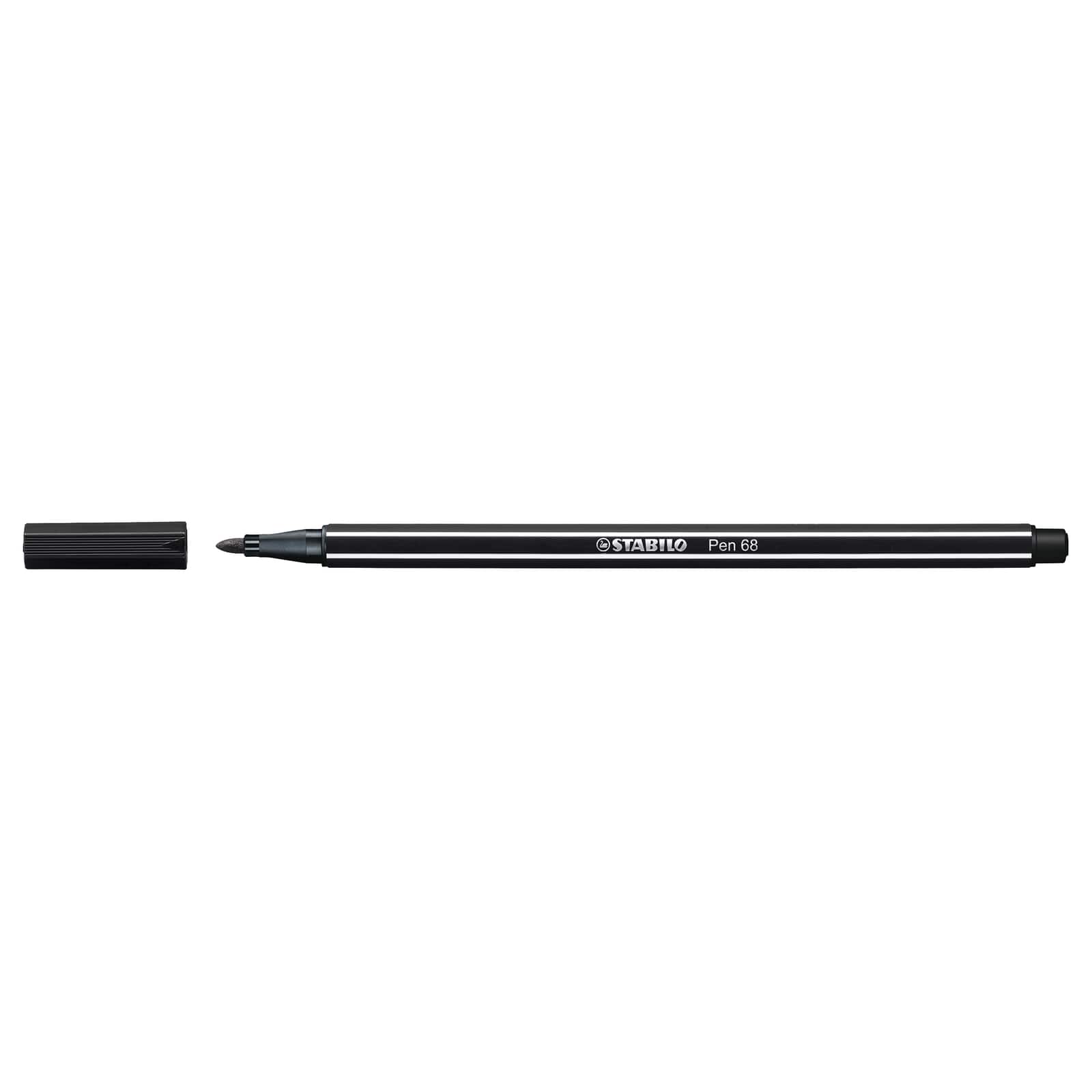STABILO Pen 68 Fiber Tip, Black Ink