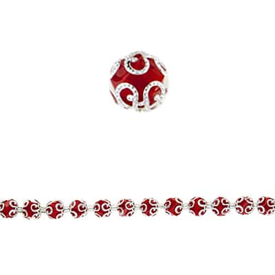 10mm Red Glass Beads