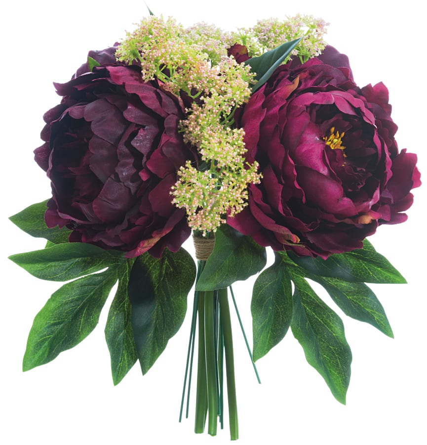 Find The Wine Burgundy Peony Bouquet At Michaels Com