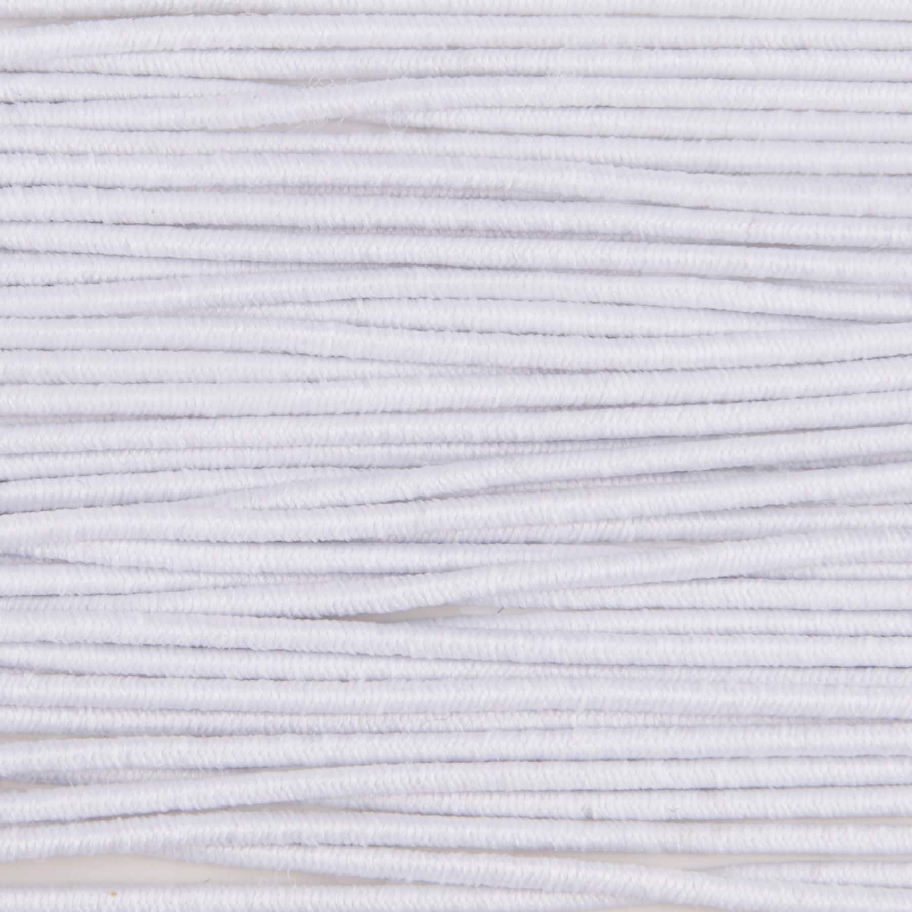60 Feet 1mm White Stretchy Soft Fabric Elastic Beading Cord for Jewelry  Making 