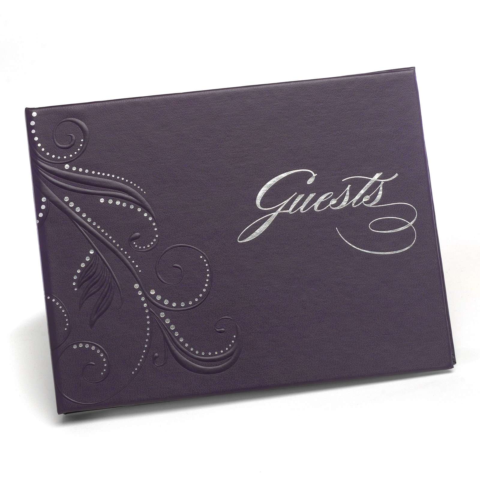Hortense B. Hewitt Co. Purple Swirl Dots Guest Book