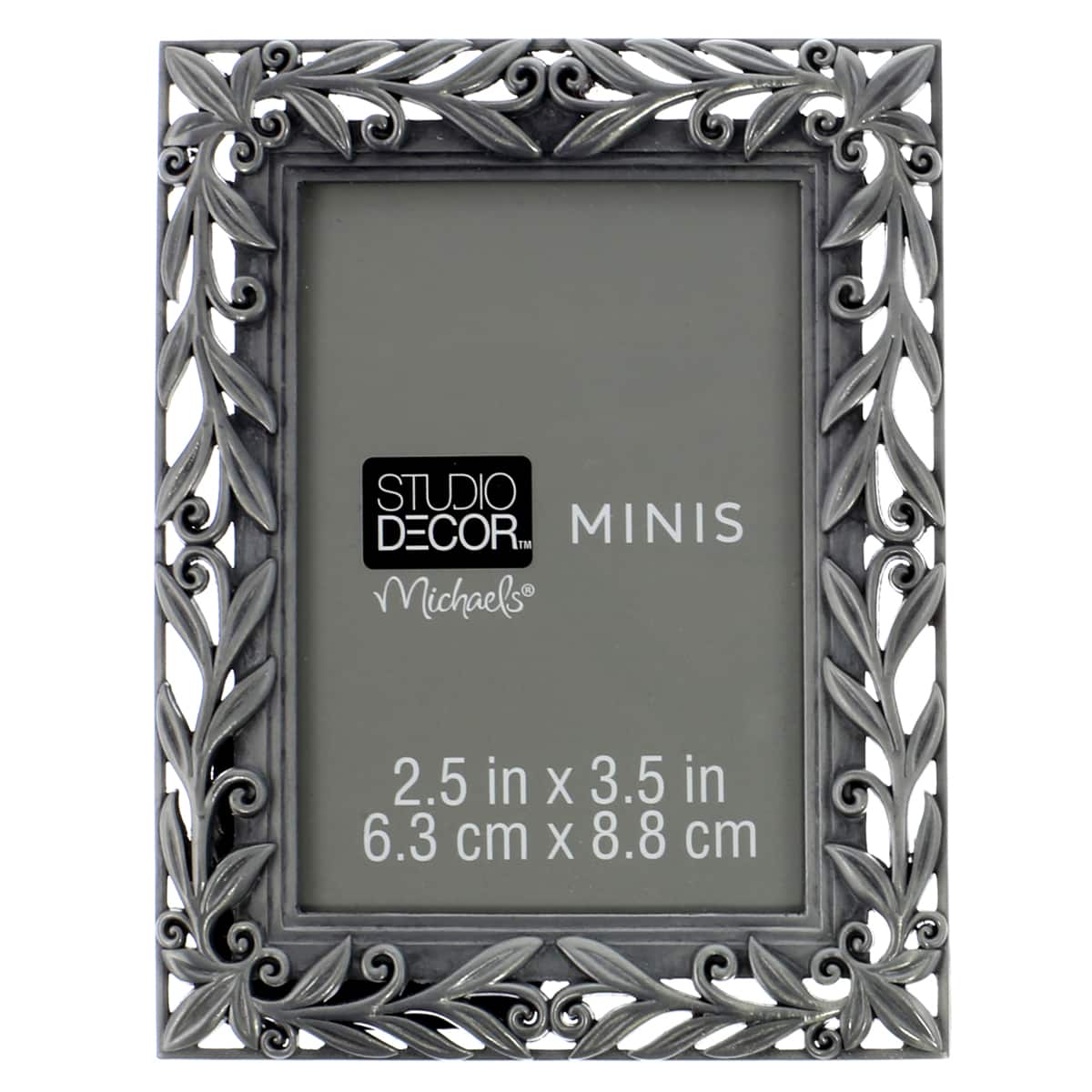 Pewter Mini Frame with Leaves by Studio D&#xE9;cor&#xAE;