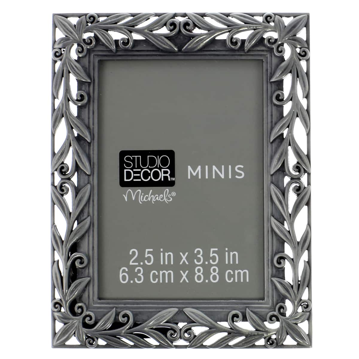 Pewter Mini Frame with Leaves by Studio Décor®