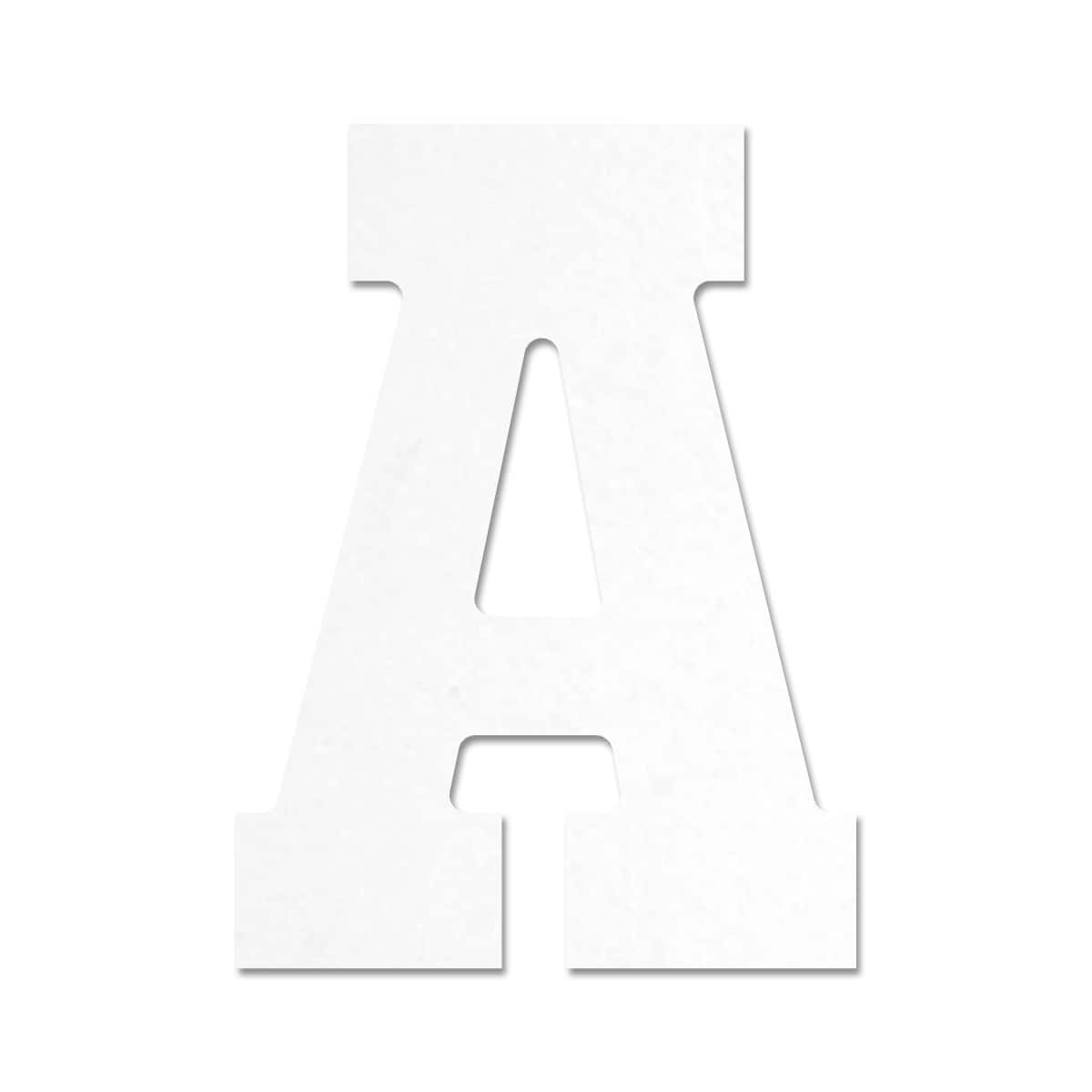 13" White MDF Uppercase Letter by Make Market®