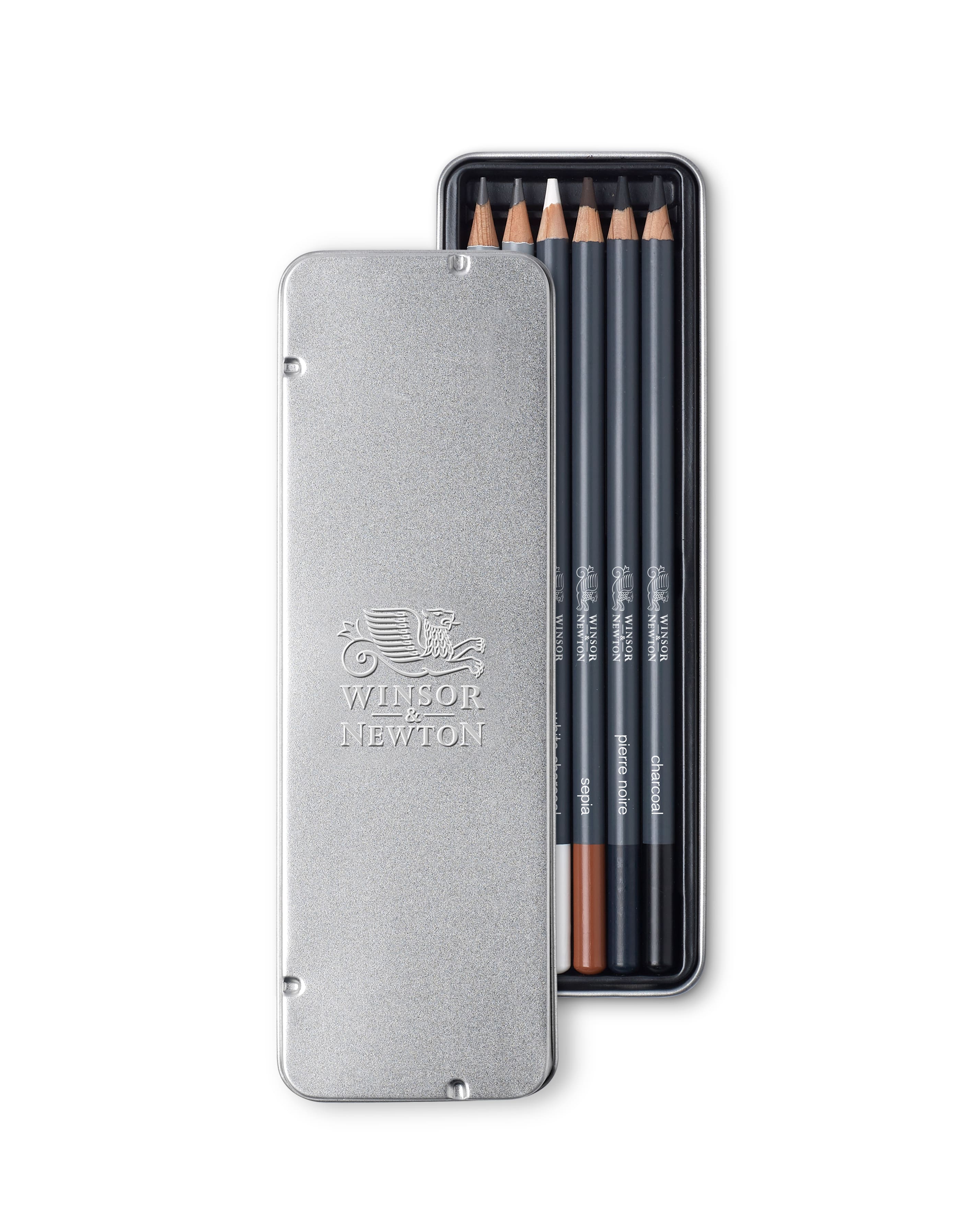 6 Packs: 6 Ct. (36 Total) Winsor & Newton Studio Collection Charcoal Pencil Set, Size: 8.76 x 0.63 x 2.5, Black