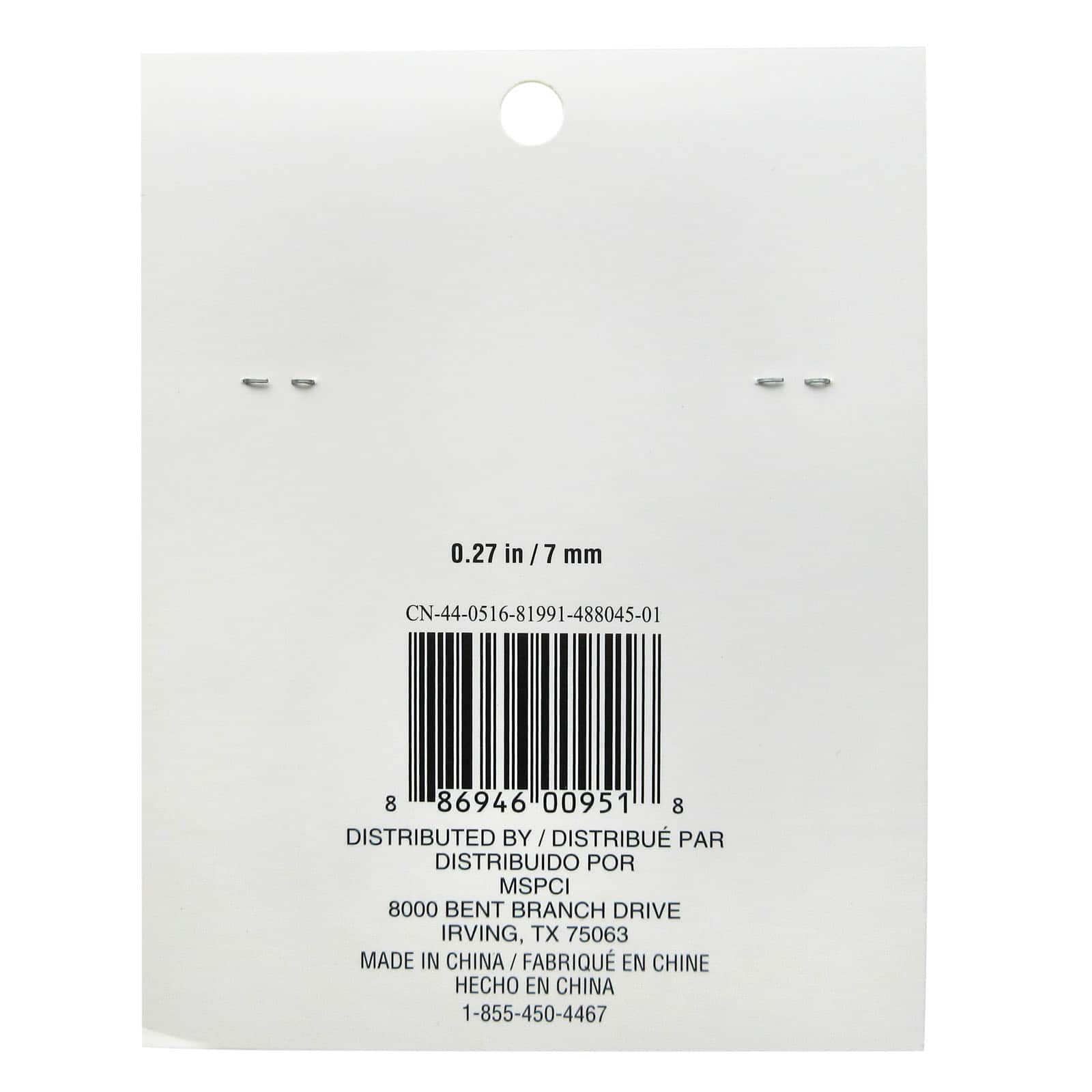 12 Packs: 340 ct. (4,080 total) White Circular Number Beads by Creatology™, 7mm