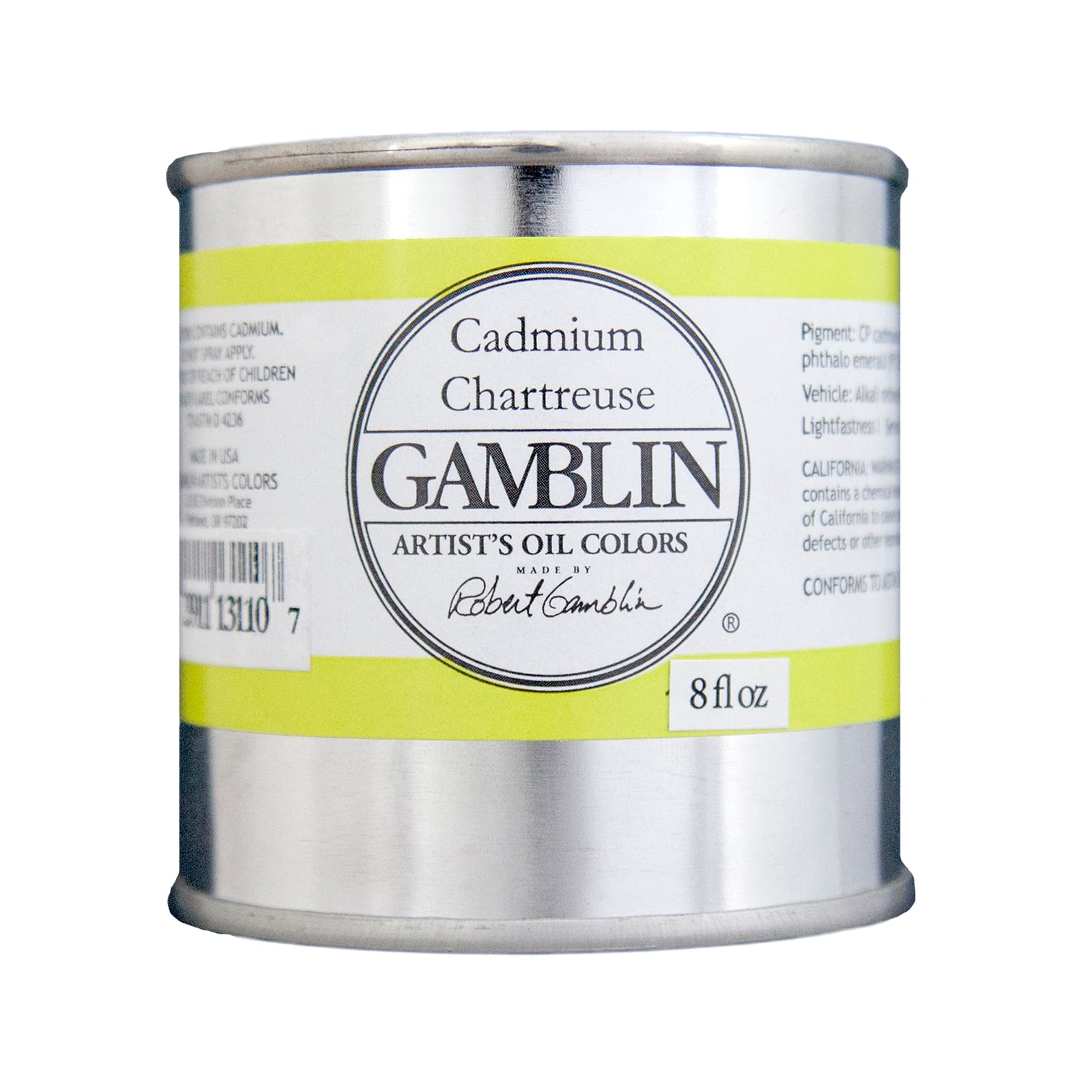 Gamblin Artist Grade Oil Color, 8oz.