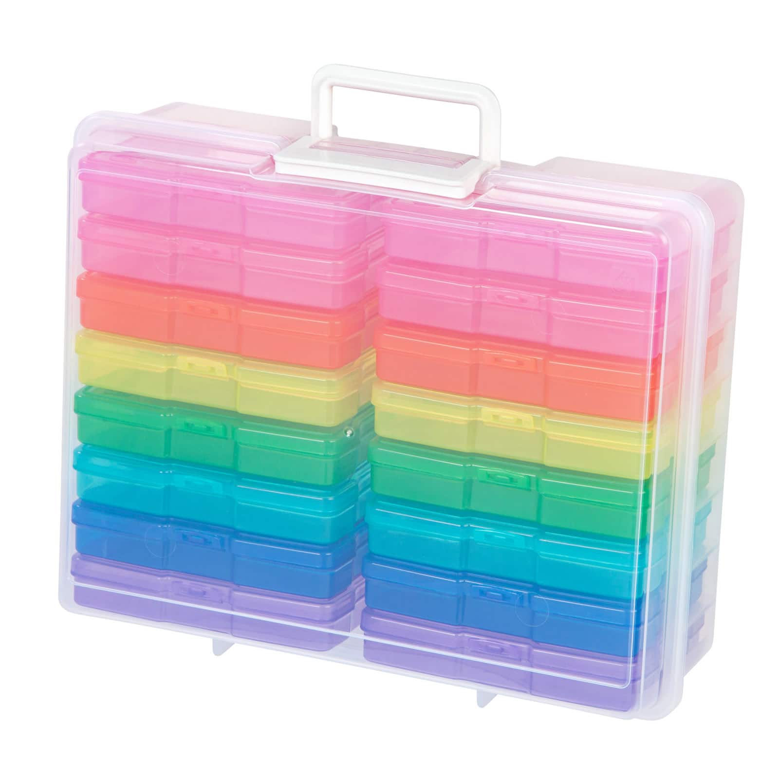 Plastic Storage Box Case Carry Handle Multi Function Accessories Stationary 