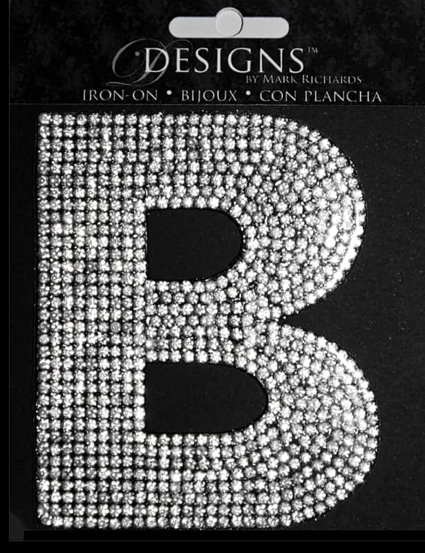 Buy The Mark Richards Rhinestone Bling Iron-On Letter, B At Michaels