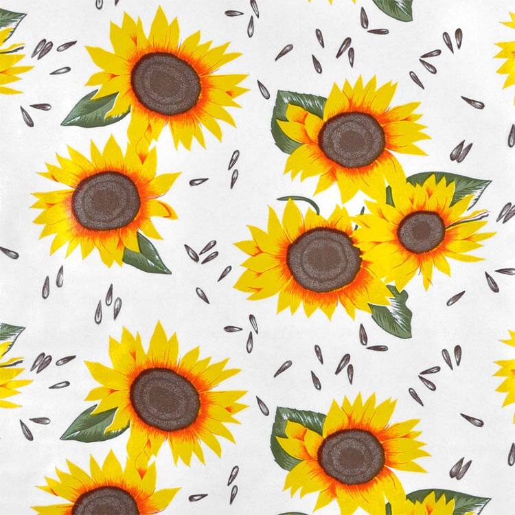 Natural Sunflower Oilcloth