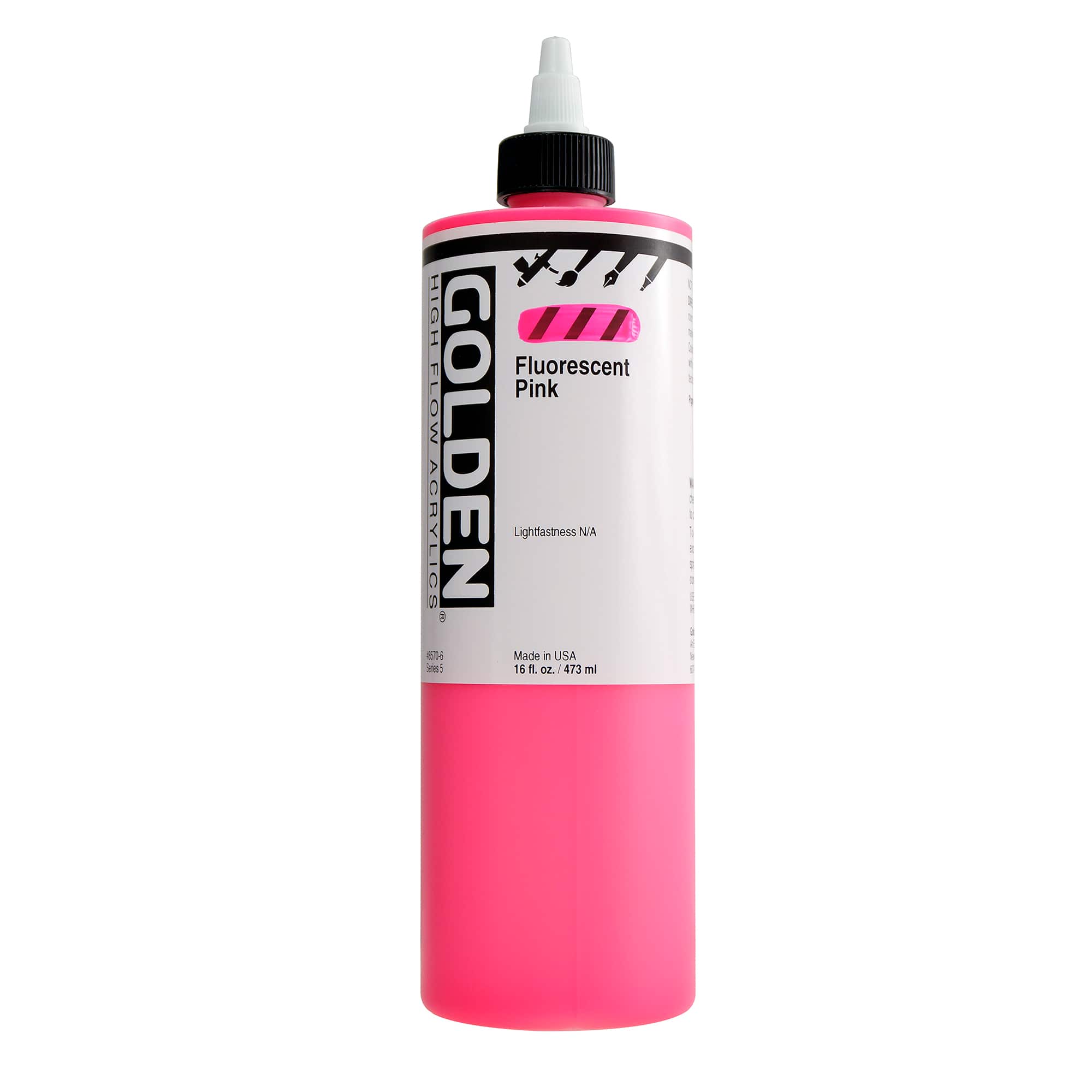 Golden High Flow Acrylic - Fluorescent Pink 1 oz.