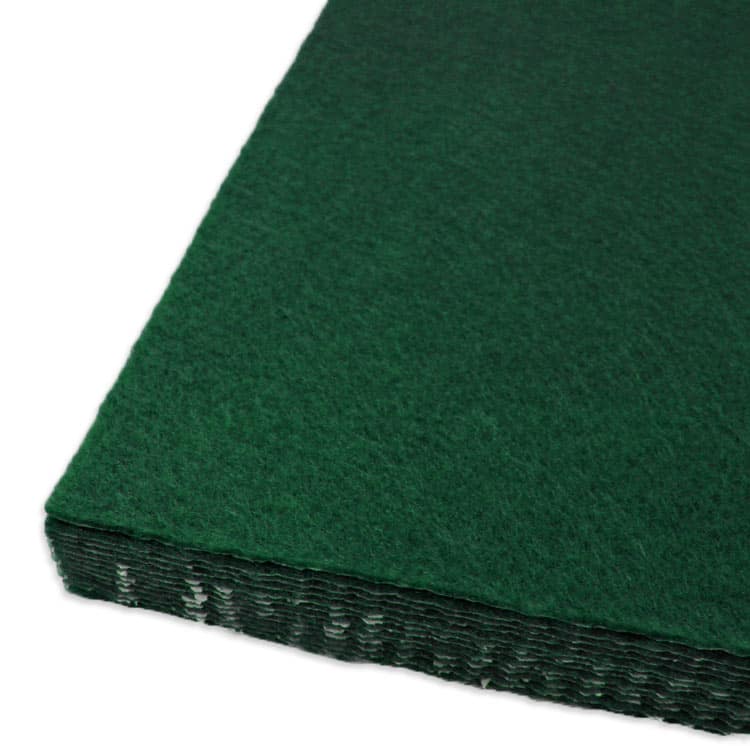 Self adhesive felt - Black and Green Felt with sticky adhesive backing.