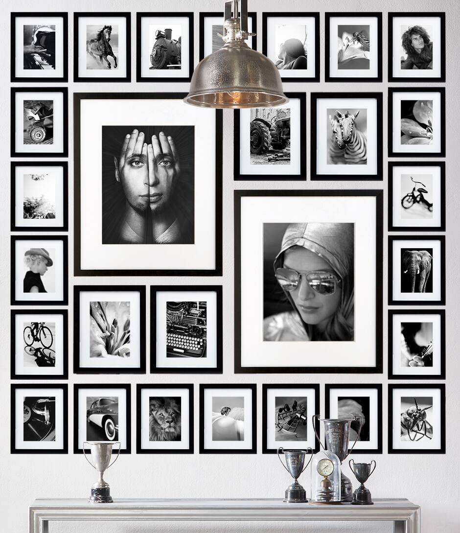 Black Square Signature Frame With Mat by Aaron Brothers