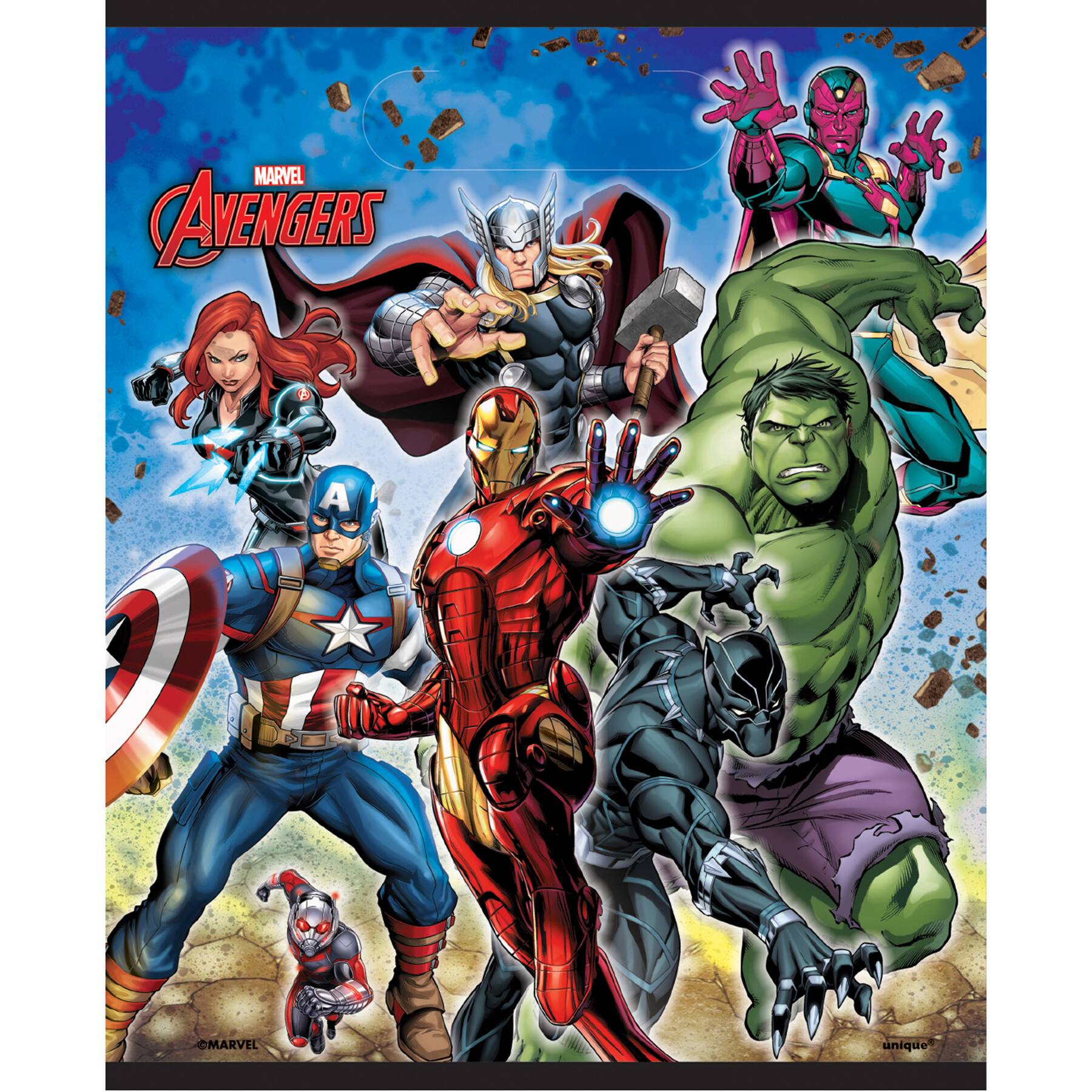 Marvel Avengers Assemble Resealable Sandwich Bags Treat Party Favor 20 per pkg. 