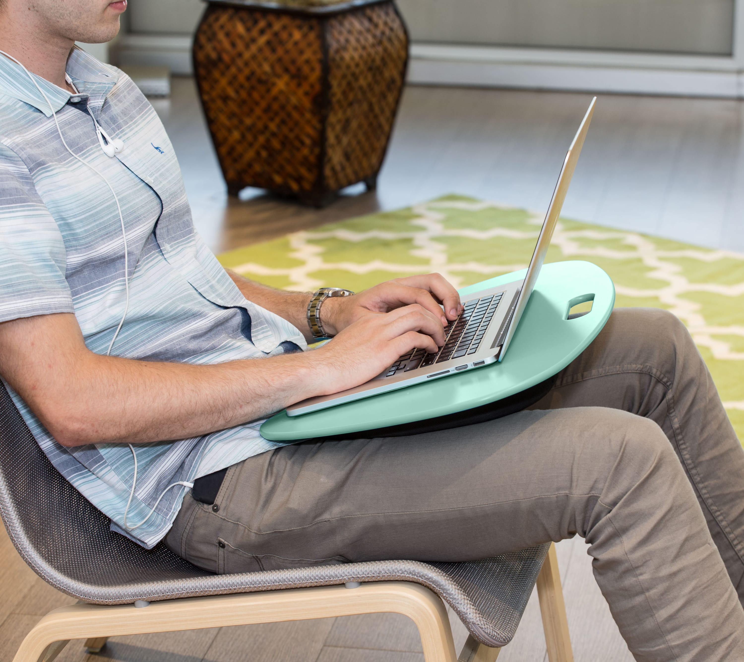 Honey Can Do Portable Laptop Desk with Built-in Handle