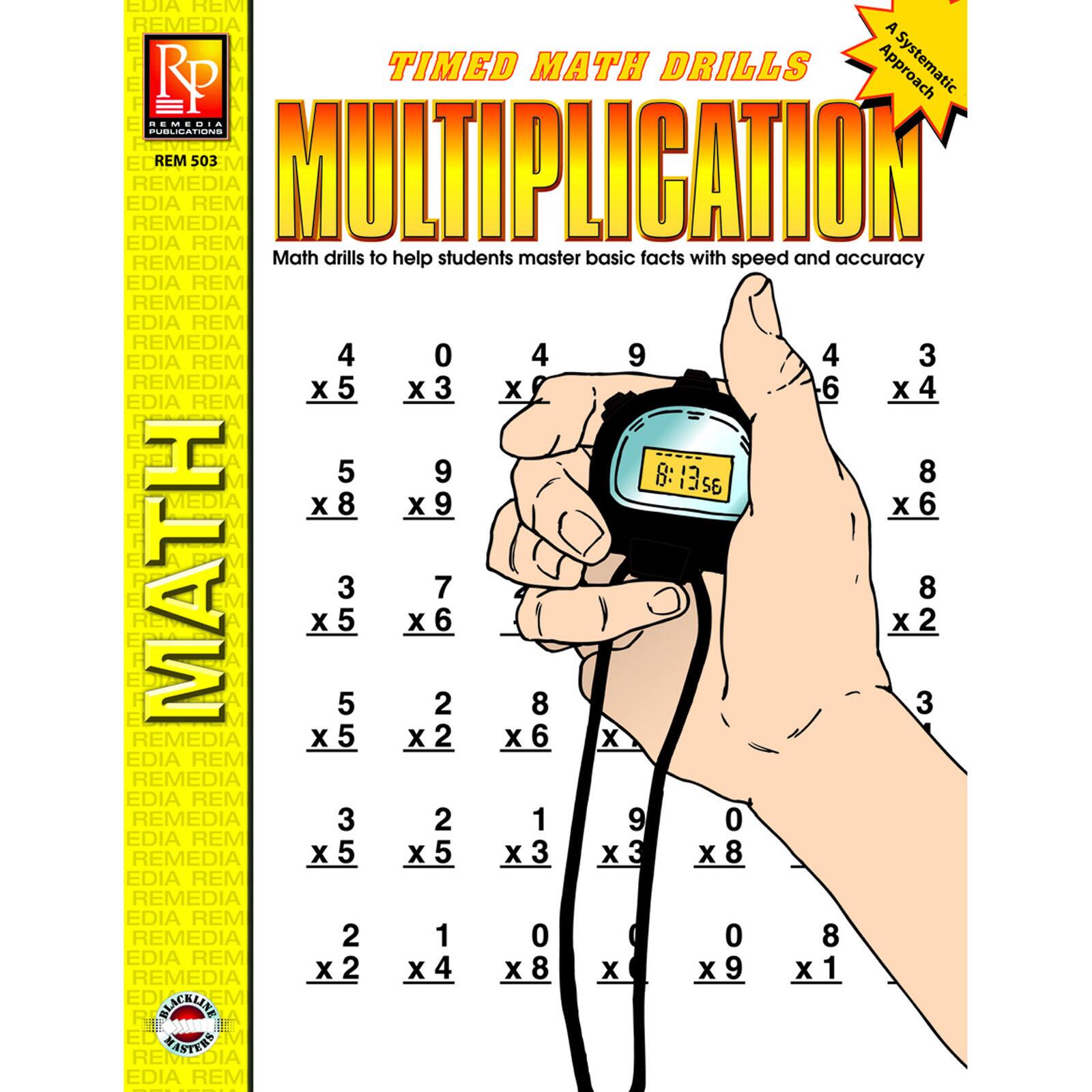 Remedia Publications Multiplication Timed Math Drills Book | Michaels®