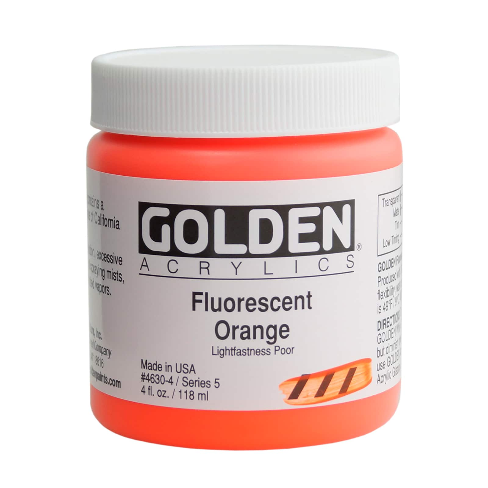 Golden&#xAE; Fluorescent Acrylic Color 4oz.