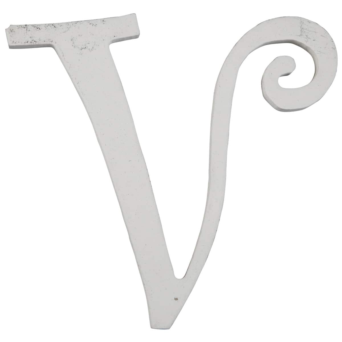 12 Pack: 5" White Curlicue Letter by Make Market®