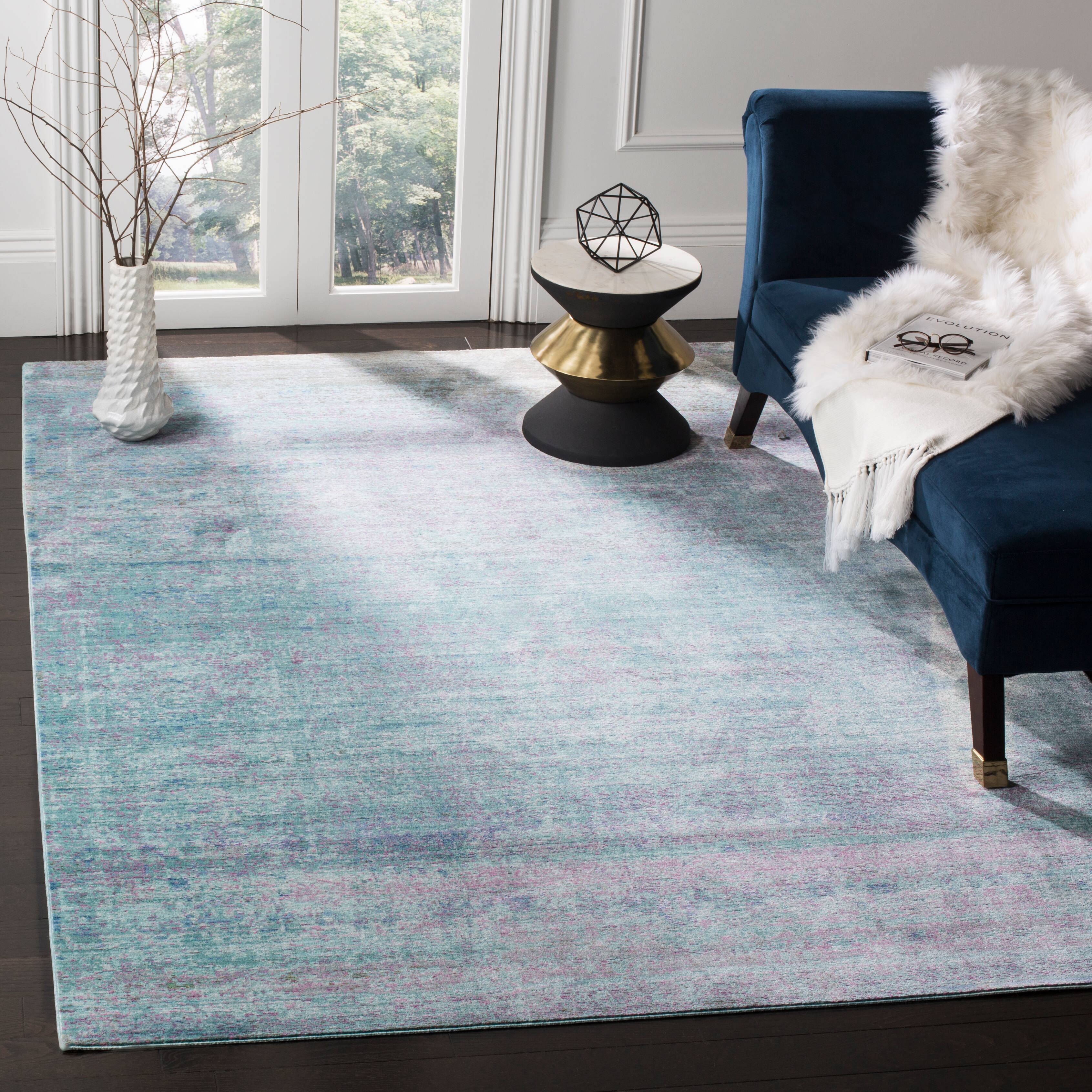 Valencia Modern Distressed 4' X 6' Area Rug