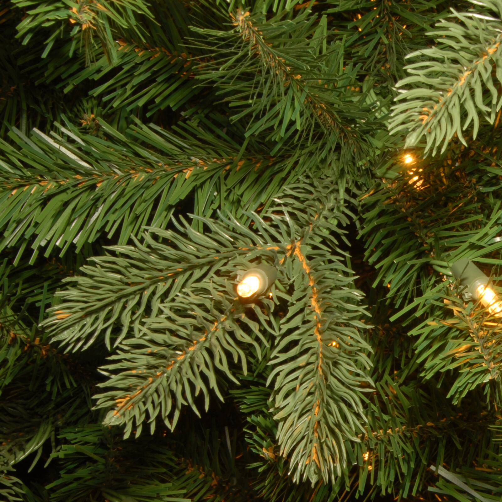 7.5 ft. Prelit Feel Real® Hinged Prescott Slim Artificial Christmas