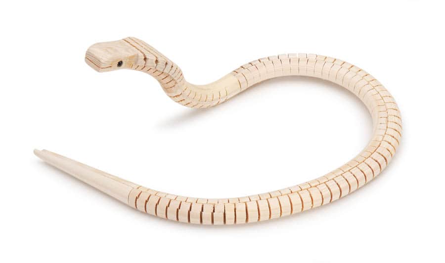 wood snake toy