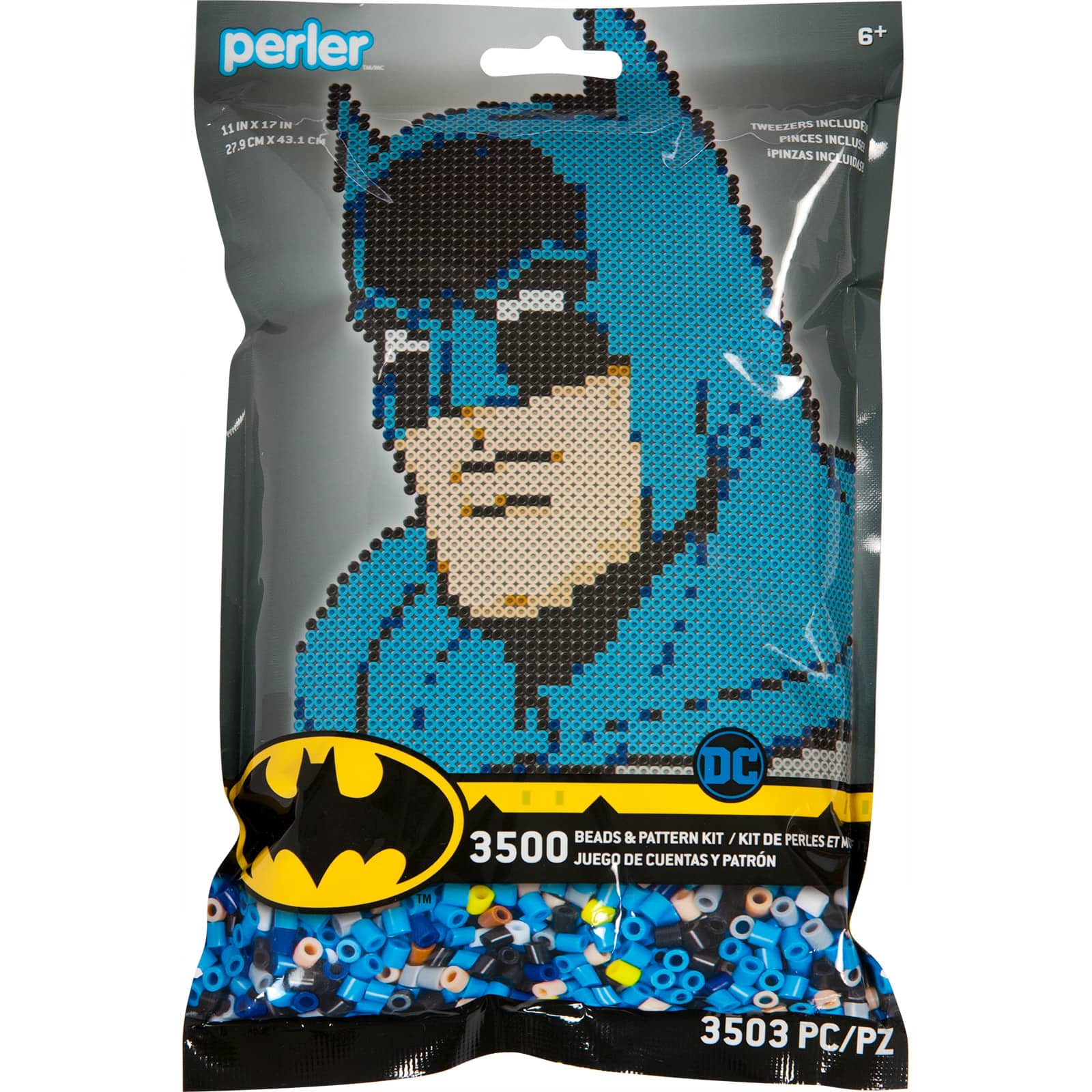 Perler&#x2122; Beads &#x26; Pattern Sheet Activity Kit, Justice League&#x2122; Batman