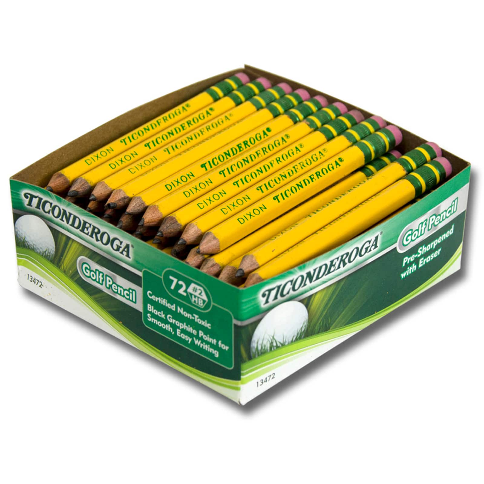 6 Packs: 72 ct. (432 total) Ticonderoga® Golf Pencils