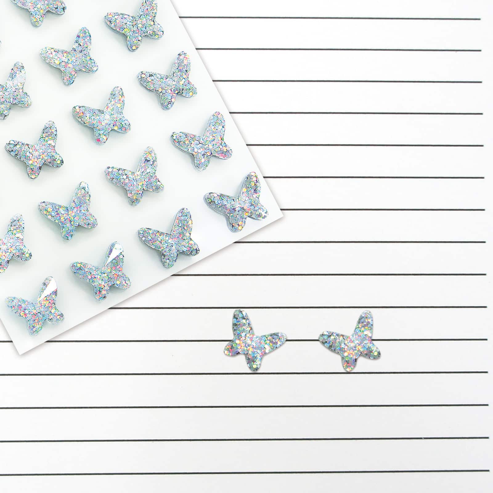Iridescent Clear Butterfly Bling Stickers By Recollections&#x2122;