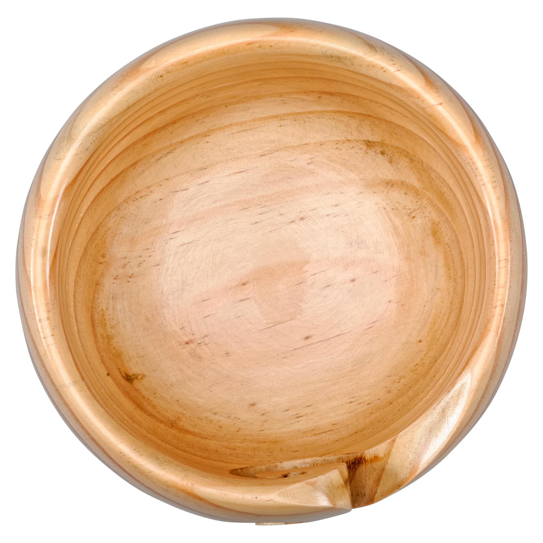 Light & Dark Pinewood Yarn Bowl By Loops & Threads™