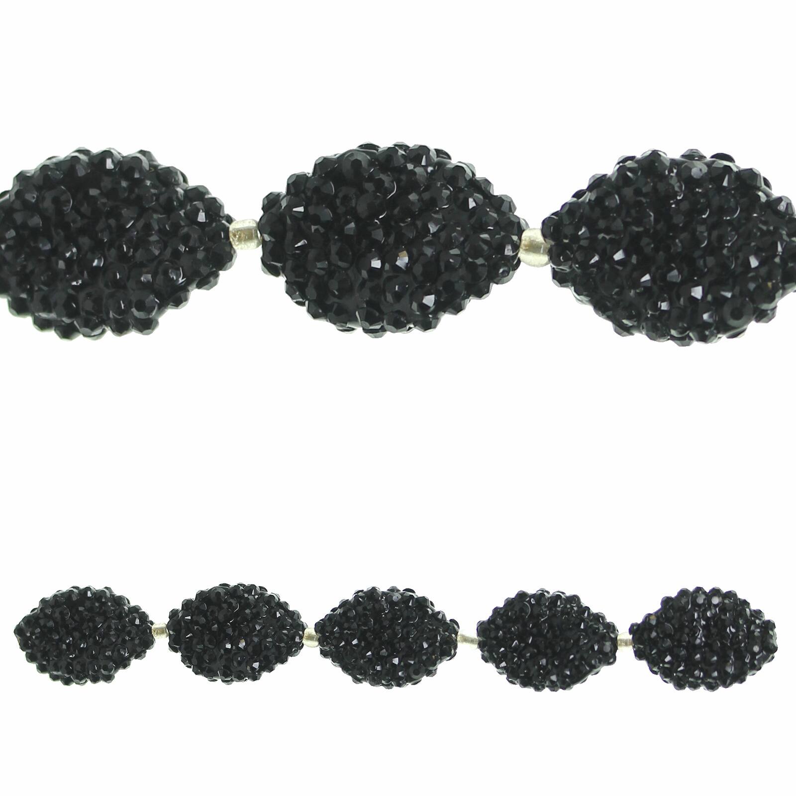 Find the Bead Gallery® Large Oval Acrylic Beads, Black at Michaels