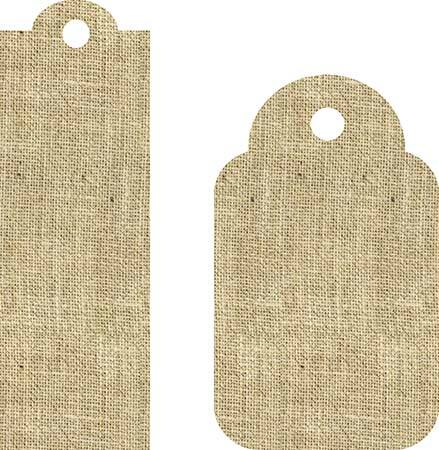 Burlap Laminated Tags