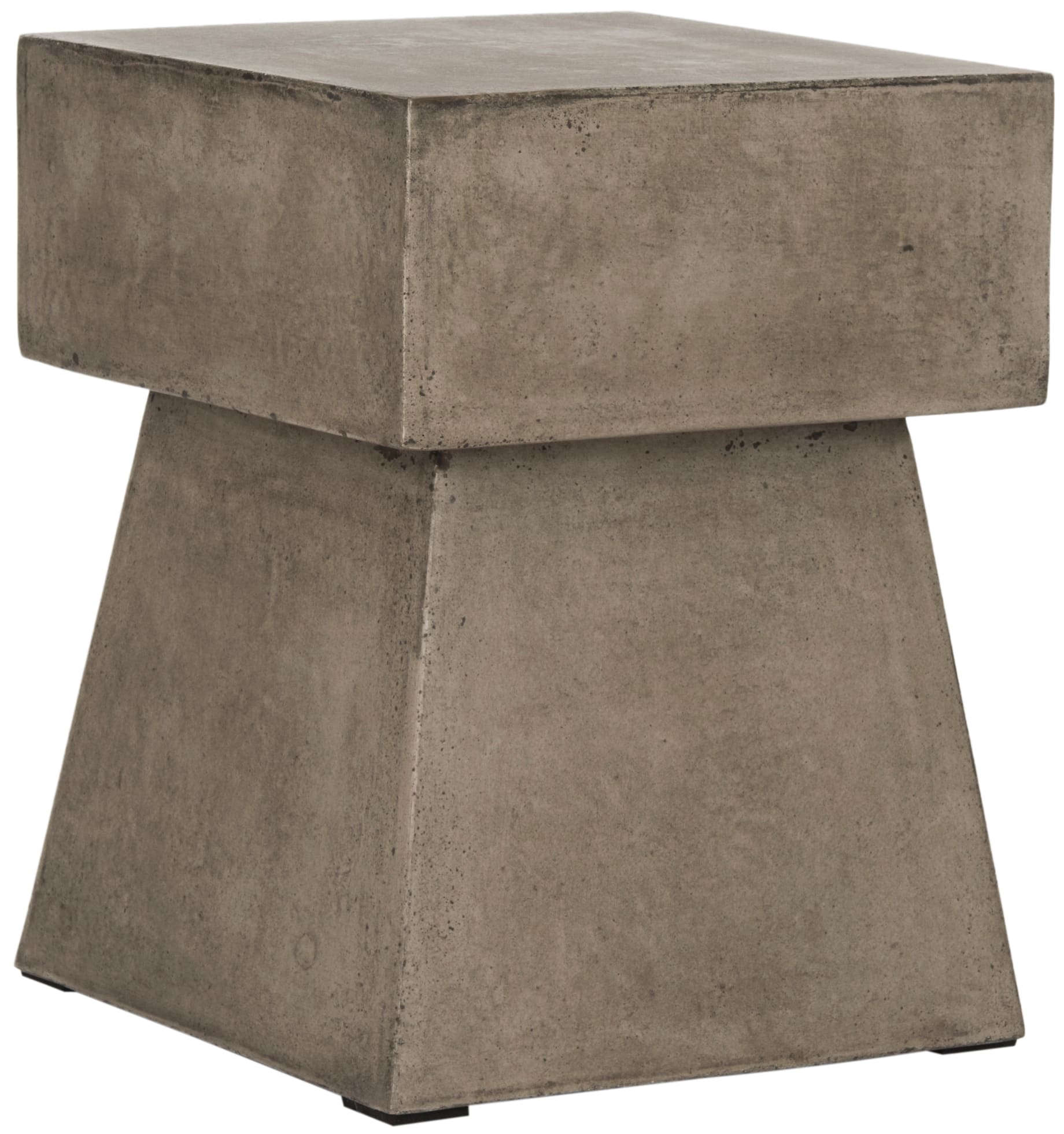 Zen Mushroom Concrete Stool in Driftwood Grey