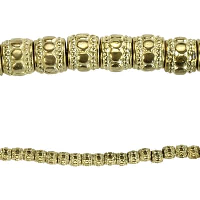 Gold Small Drum Beads, 7mm by Bead Landing™ image