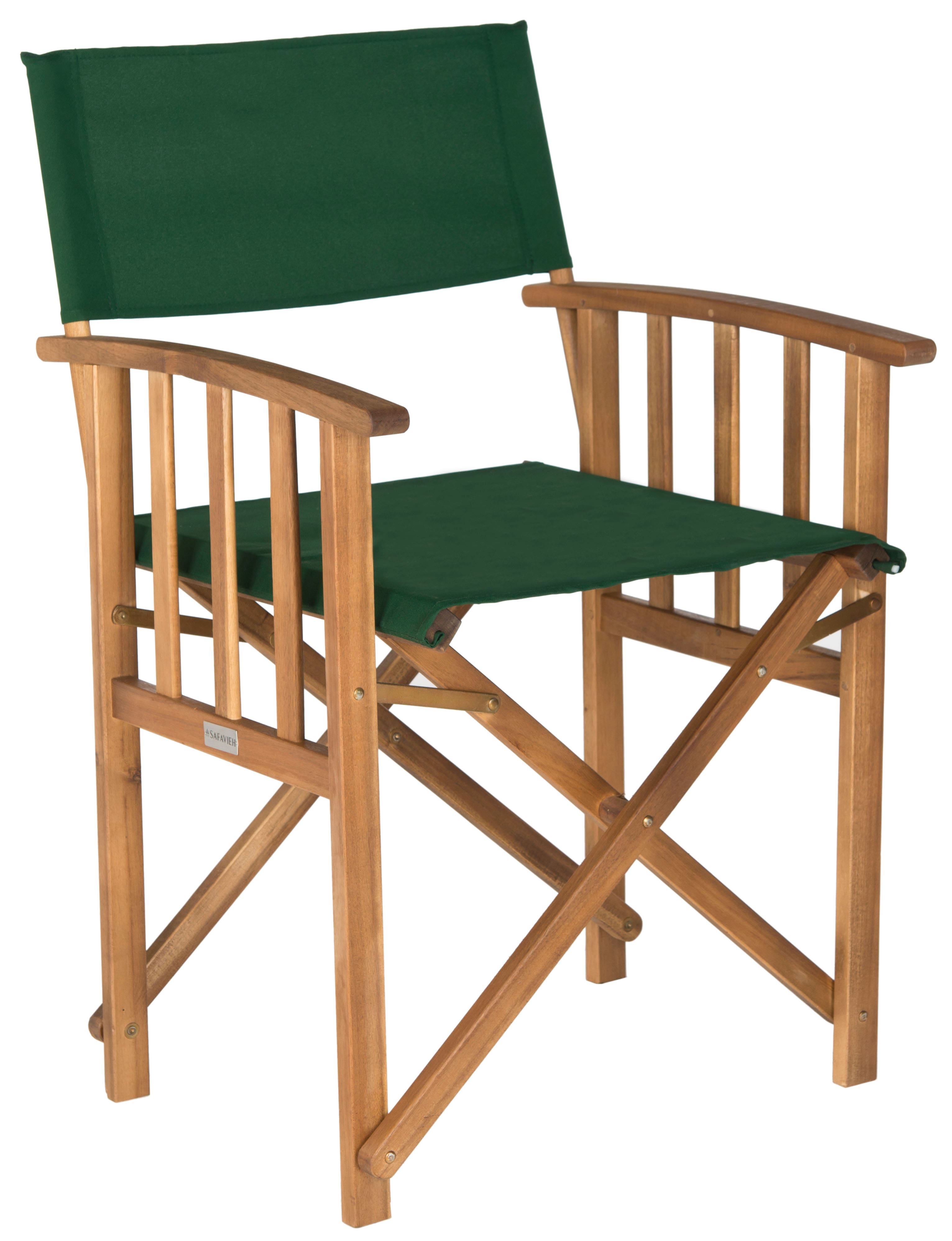 Laguna Director Chair Set in Teak Brown &#x26; Green