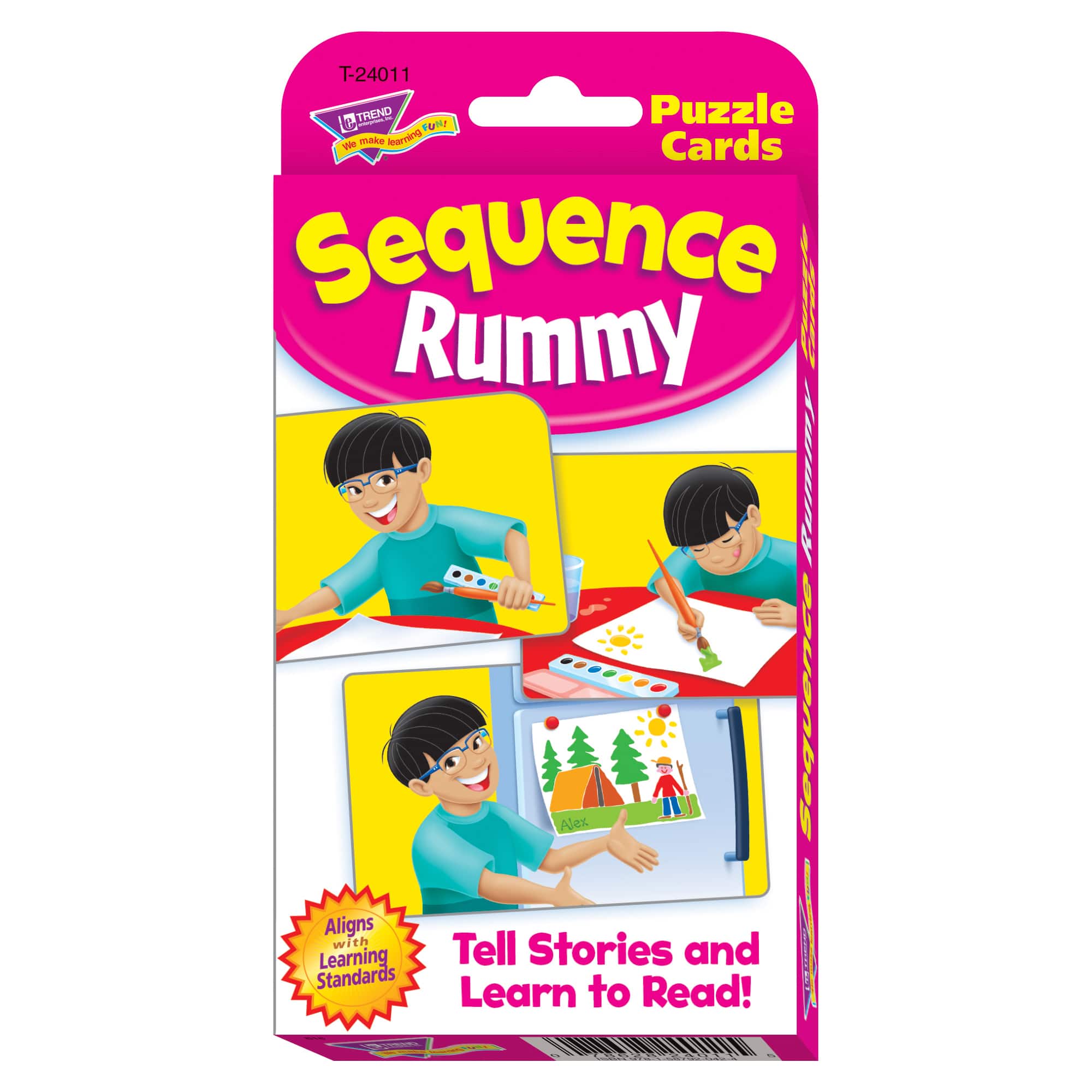 Trend Enterprises&#xAE; Sequence Rummy Challenge Cards, 12 Sets