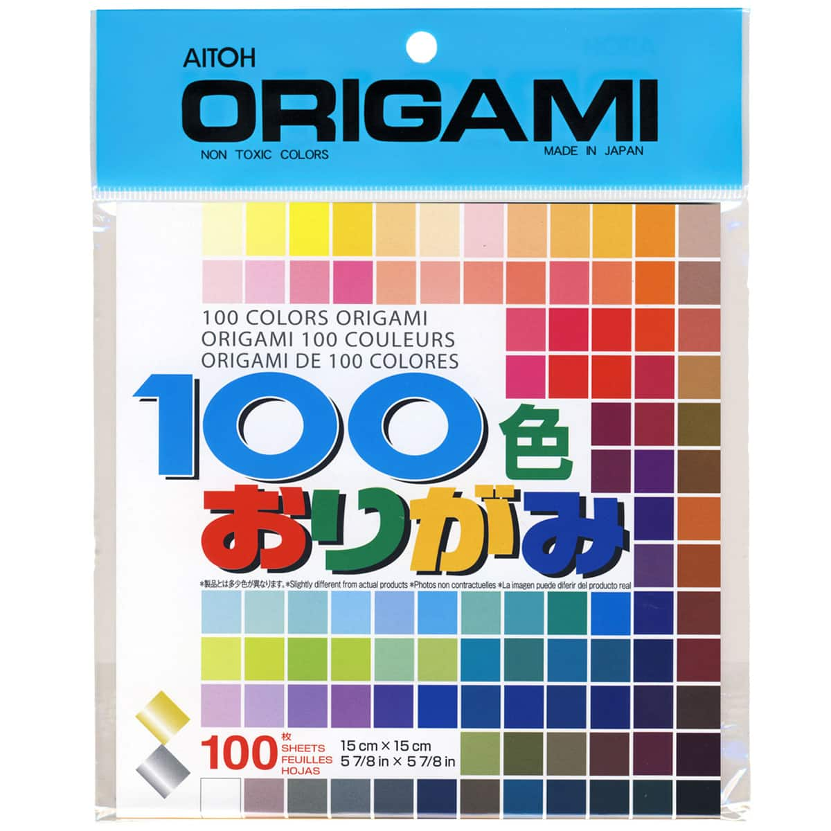 100 Colors Origami Paper Assortment 5 78