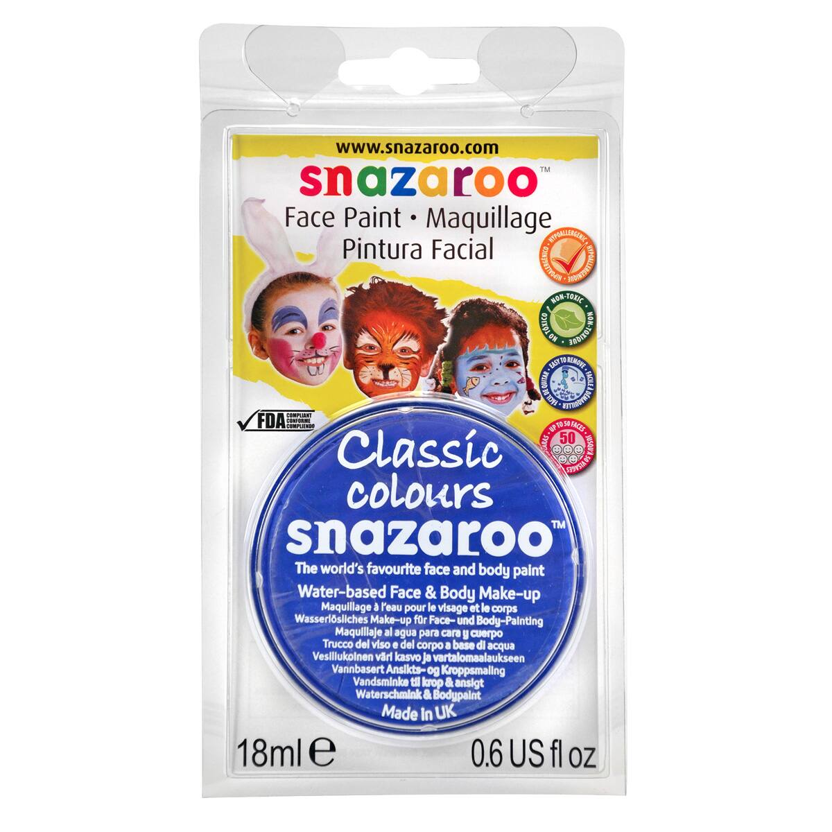 Snazaroo Face Paint, Black - FLAX art & design