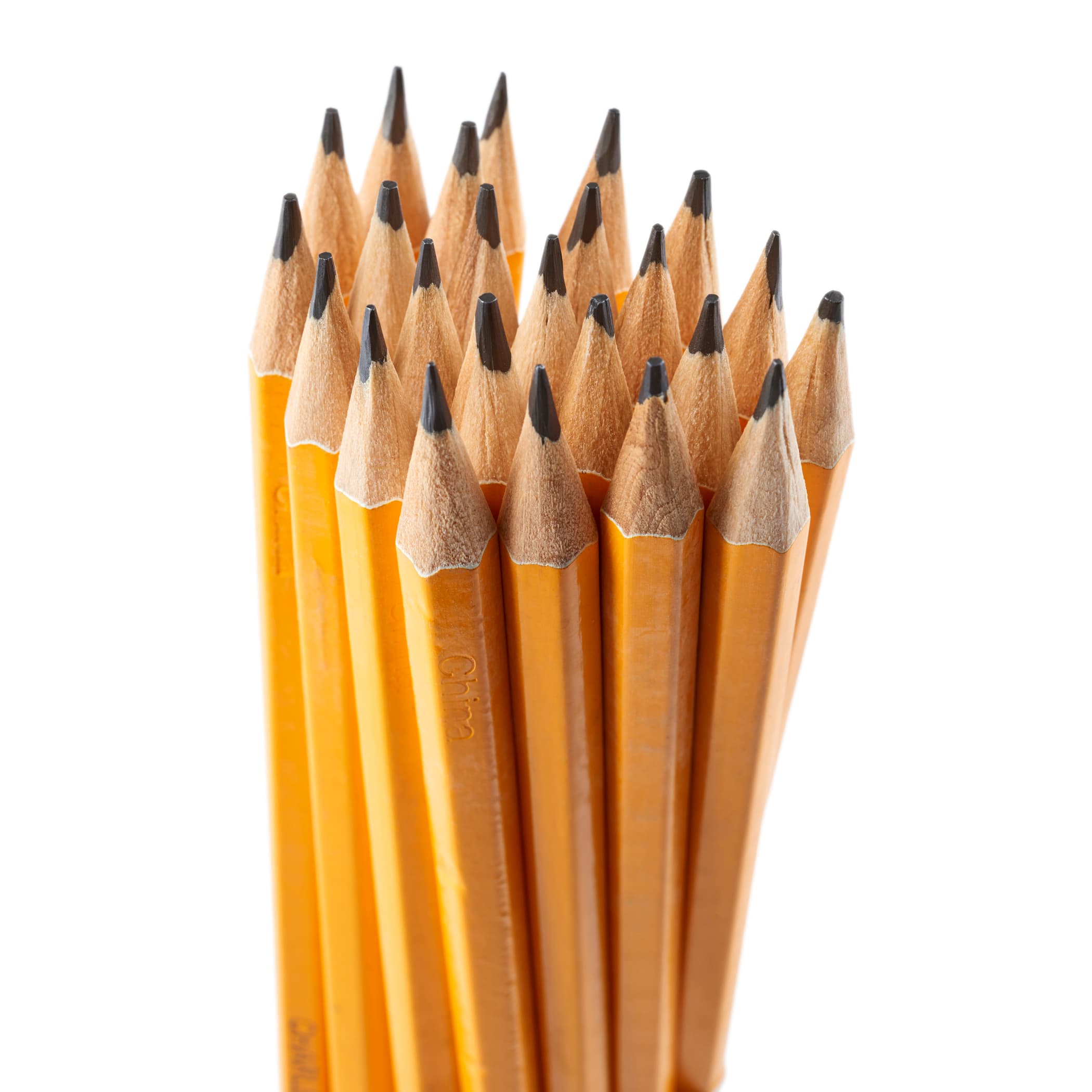 Charles Leonard No. 2 Pencil with Eraser, Pre-Sharpened, Yellow - 12 Per Pack, 12 Packs
