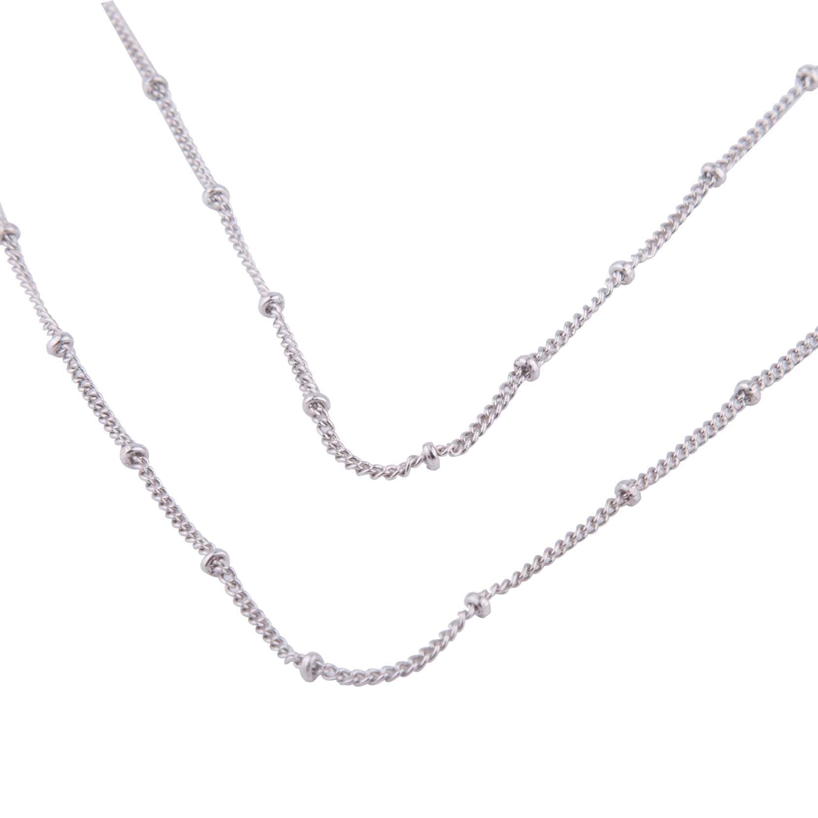 Flat Soldered Chains 9x13.5 mm Rhodium Plated Curb Chains Rhodium Plated Necklace Chains CHN473 Silver Color Necklace chains