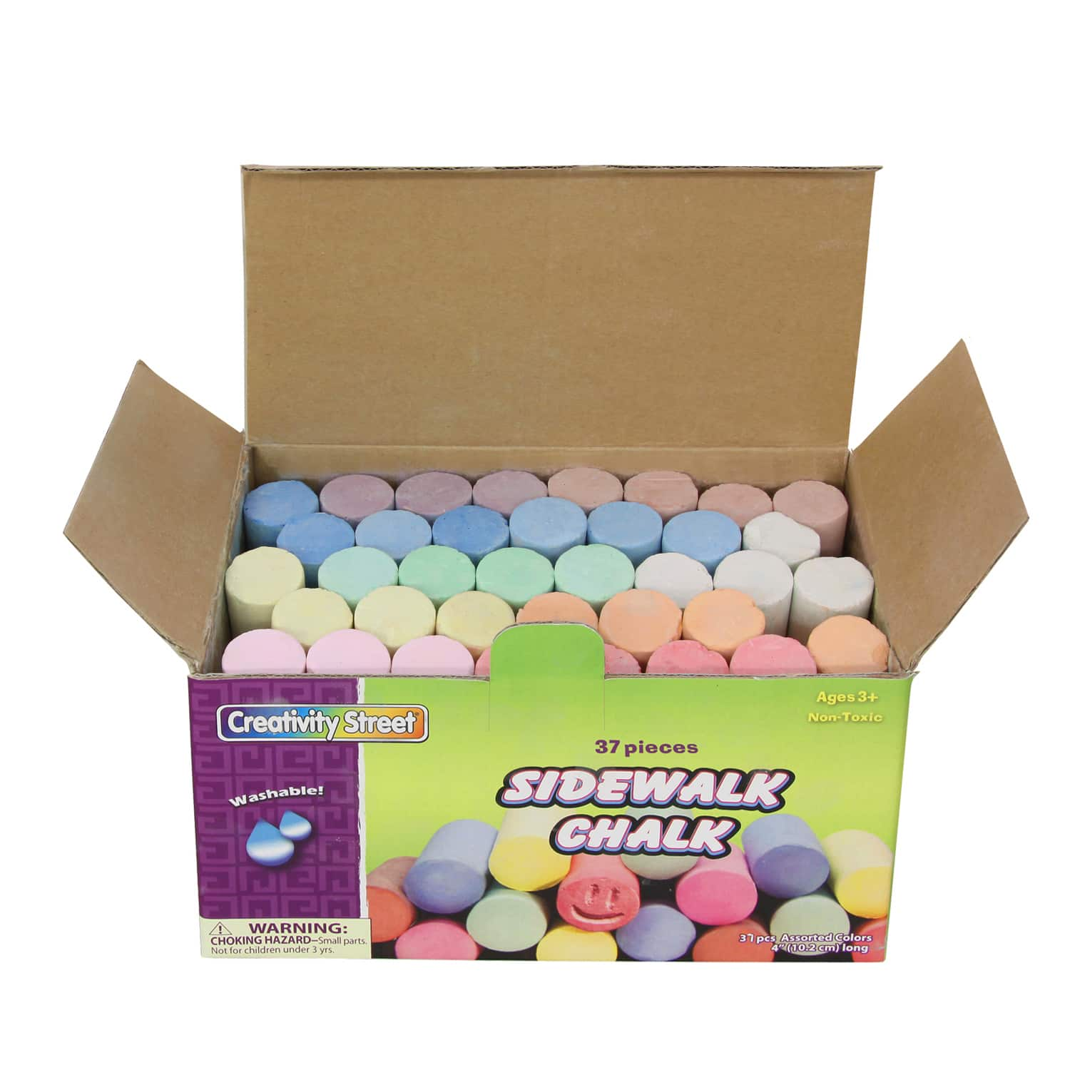 Creativity Street&#xAE; Assorted Sidewalk Chalk, 3 Boxes