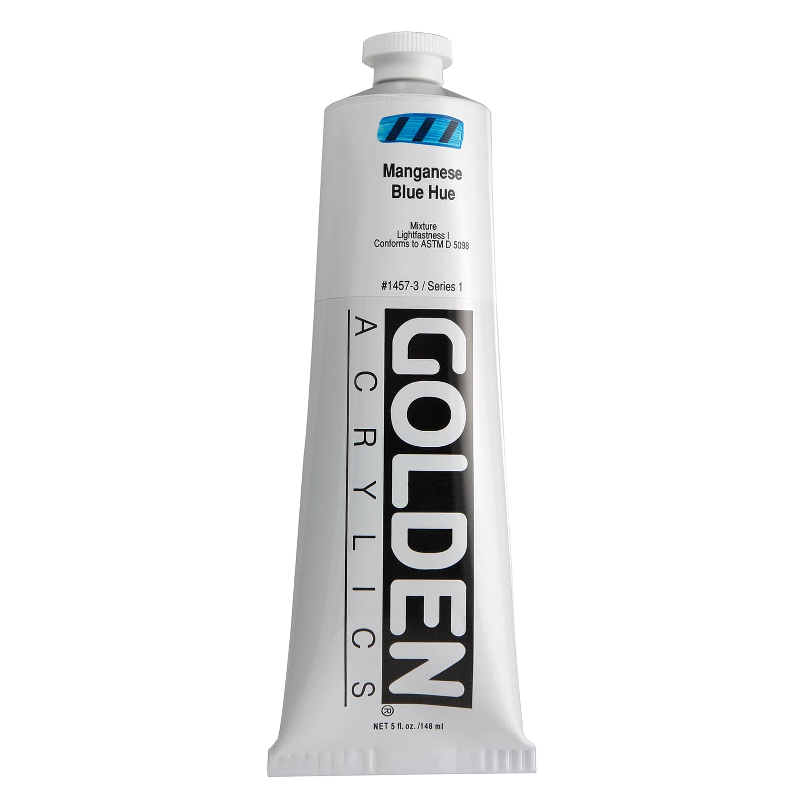 Golden Historical Heavy Body Acrylics 5 oz Paint in Manganese Blue Hue