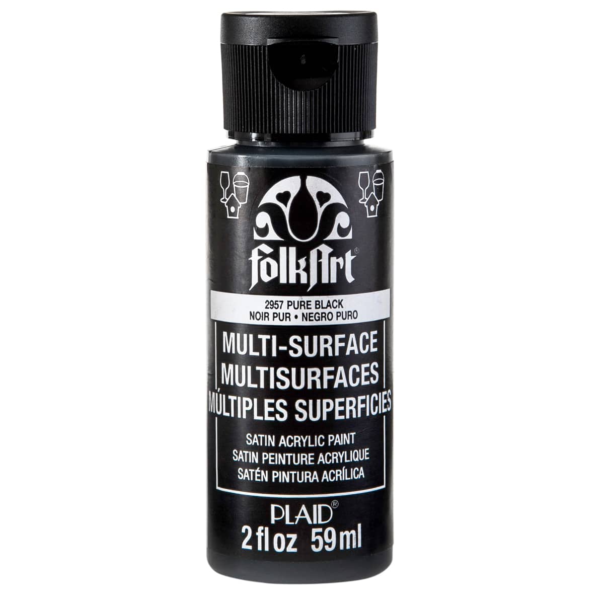 12 Pack: FolkArt® Multi-Surface Satin Acrylic Paint, 2oz.