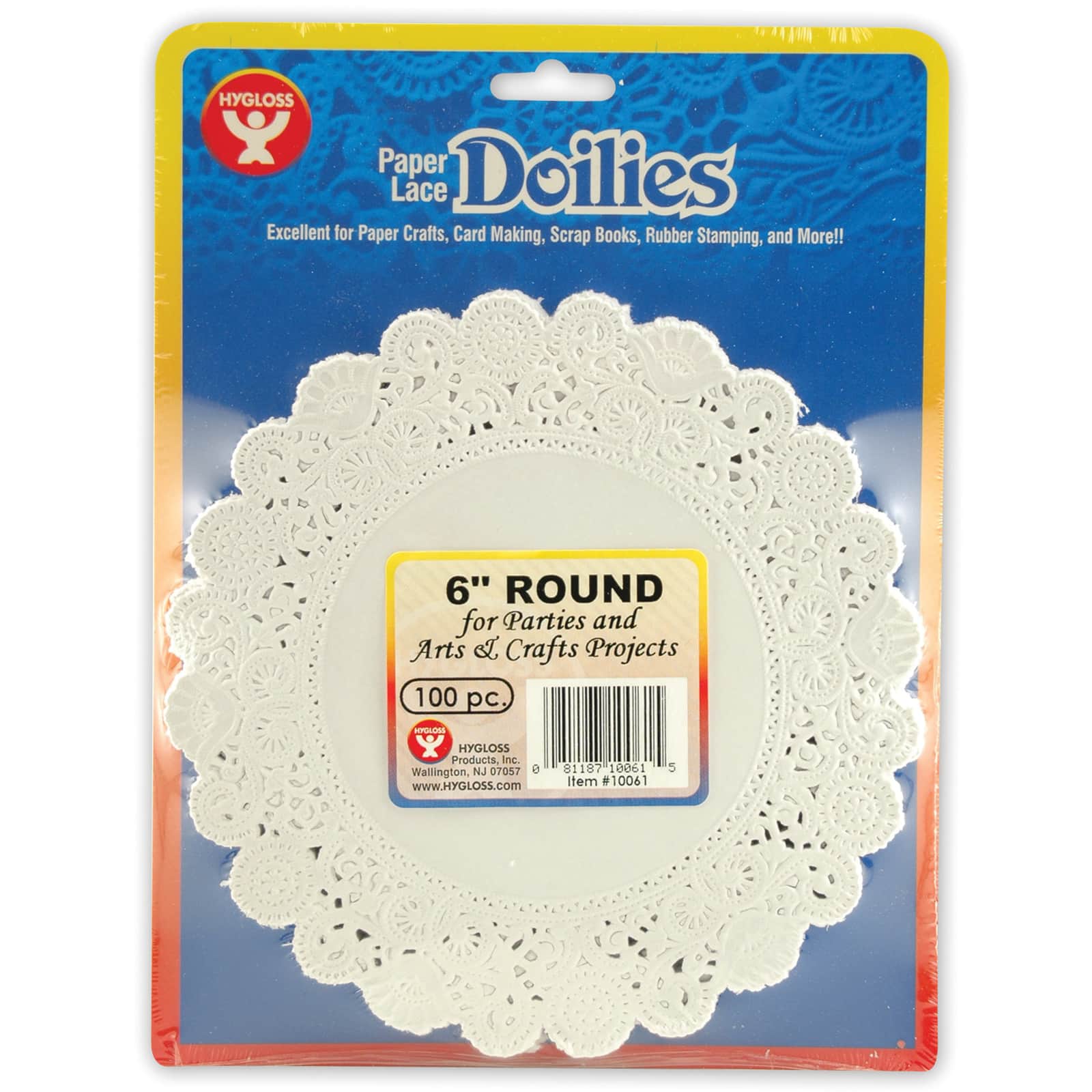 12 Pack Hygloss Products 6 Inch Gold Foil Doilies Round Doilies Made in The USA